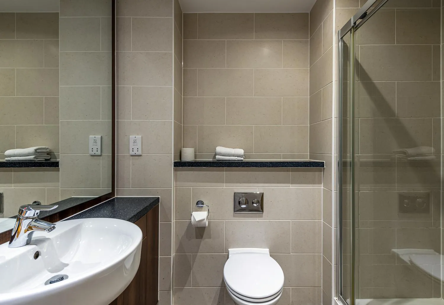 Bathroom in KM Apartments