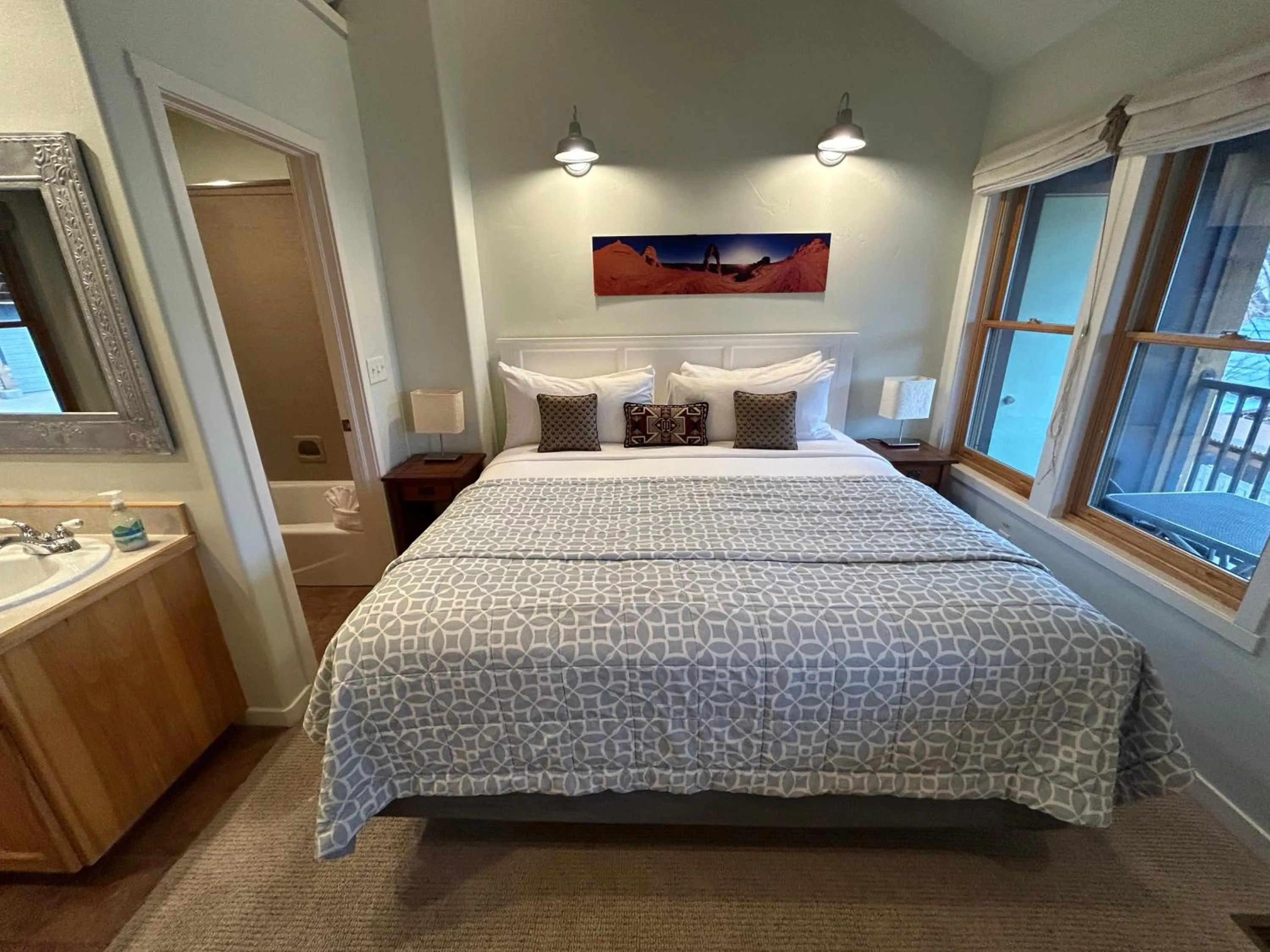 Bed in Moab Springs Ranch