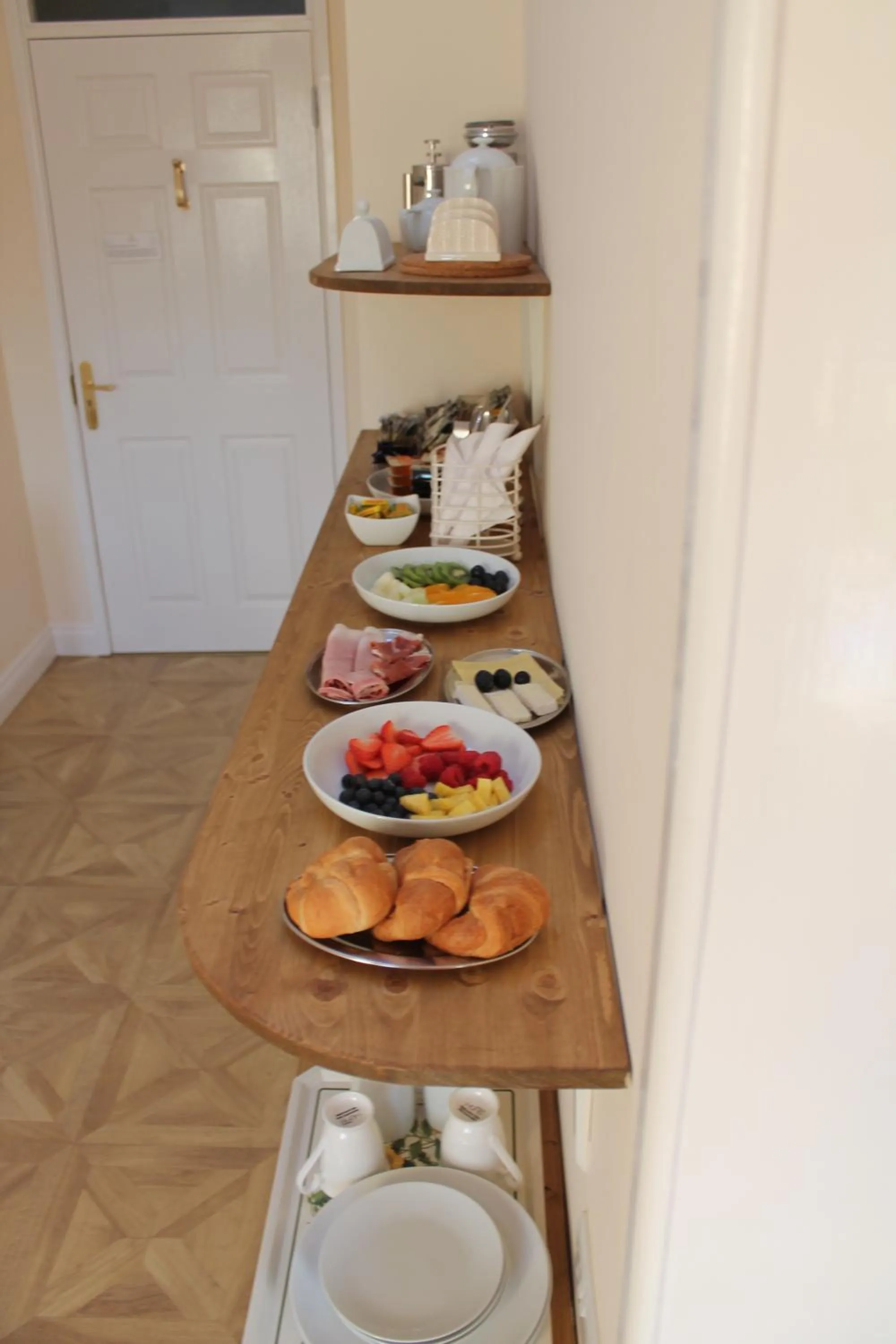 Continental breakfast in Magnolia Self Contained Suites