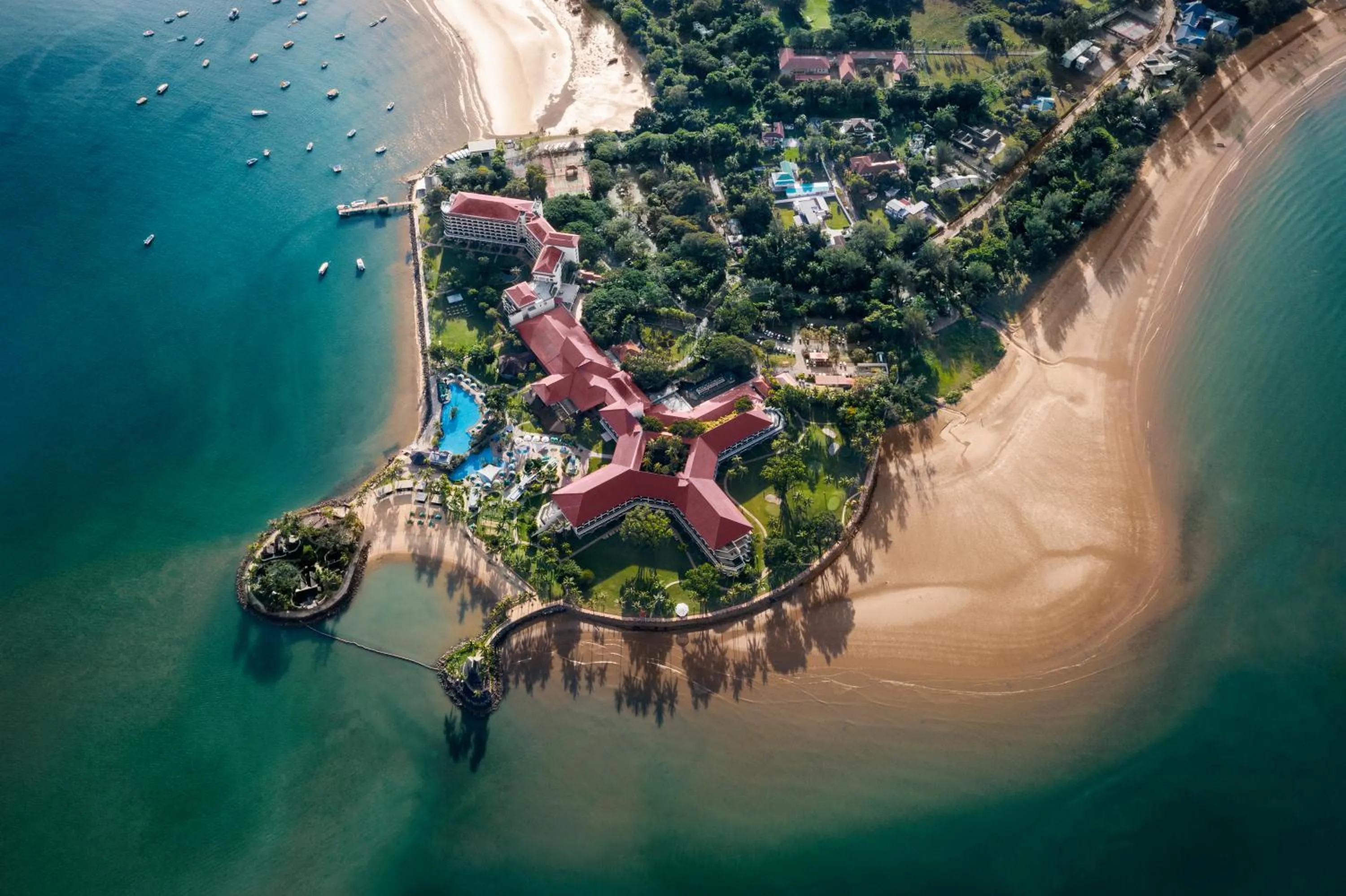 Bird's eye view in Shangri-La Tanjung Aru, Kota Kinabalu