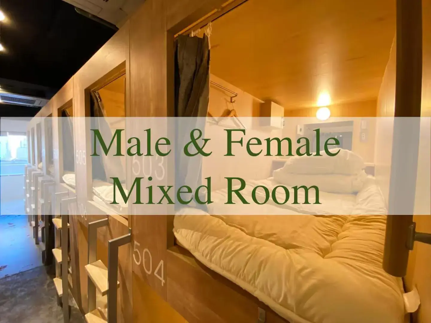 Bunk Bed in Mixed Dormitory Room in TOKYO-W-INN Asakusa Bunk Bed in Mixed Dormitory Room in TOKYO-W-INN Asakusa