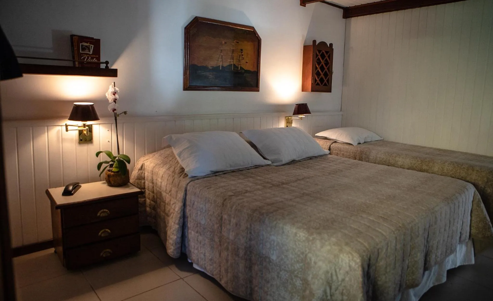 Bed in Plaza Inn Pousada do Capitão