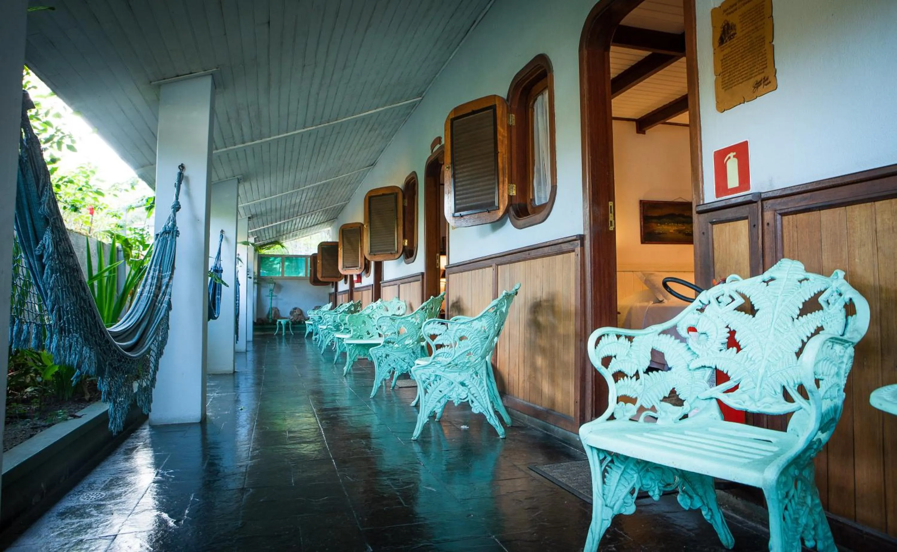 Patio in Plaza Inn Pousada do Capitão
