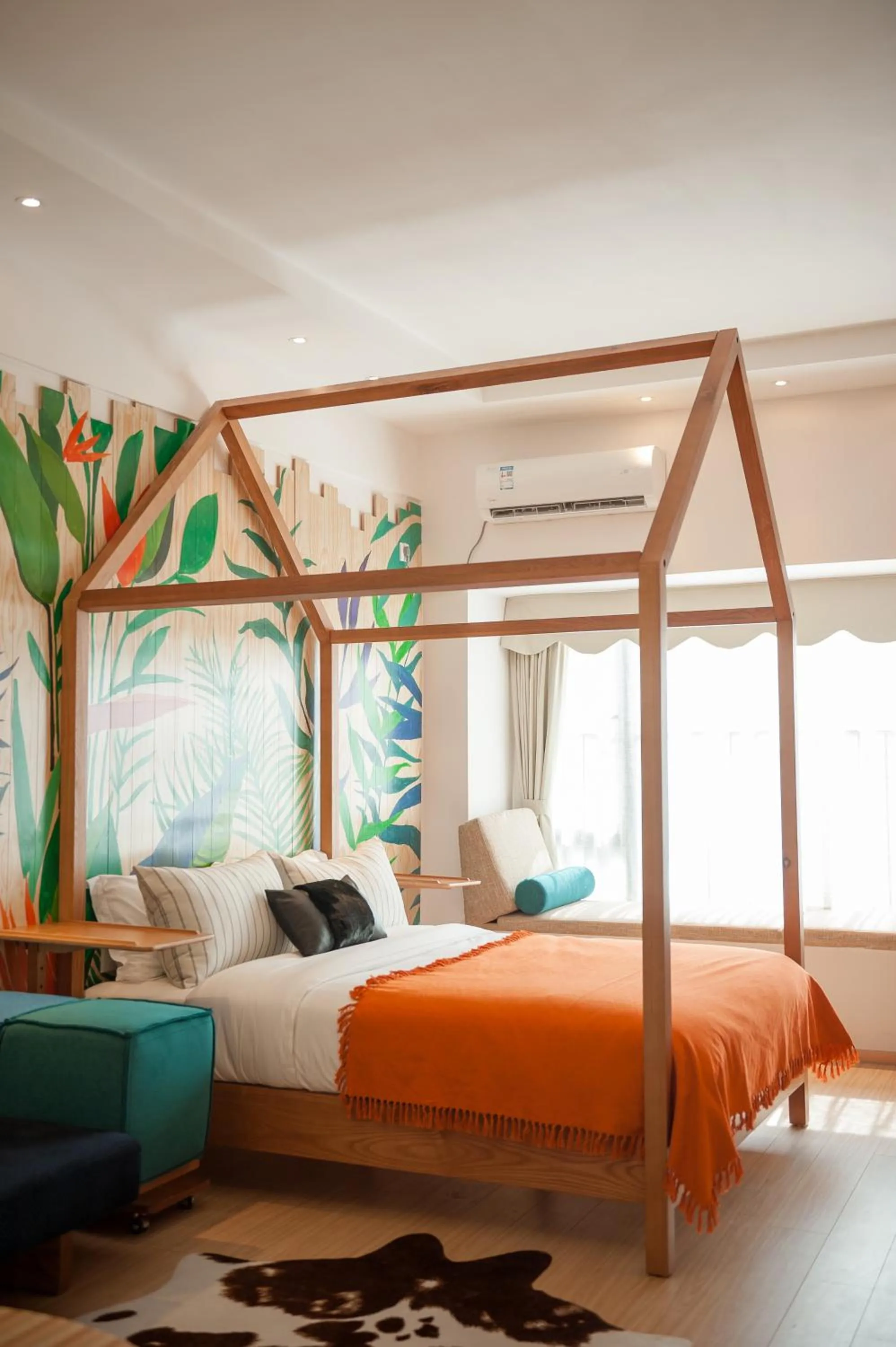 Bed in Yumi Huanju Apartment -广州东站 燕塘地铁站店