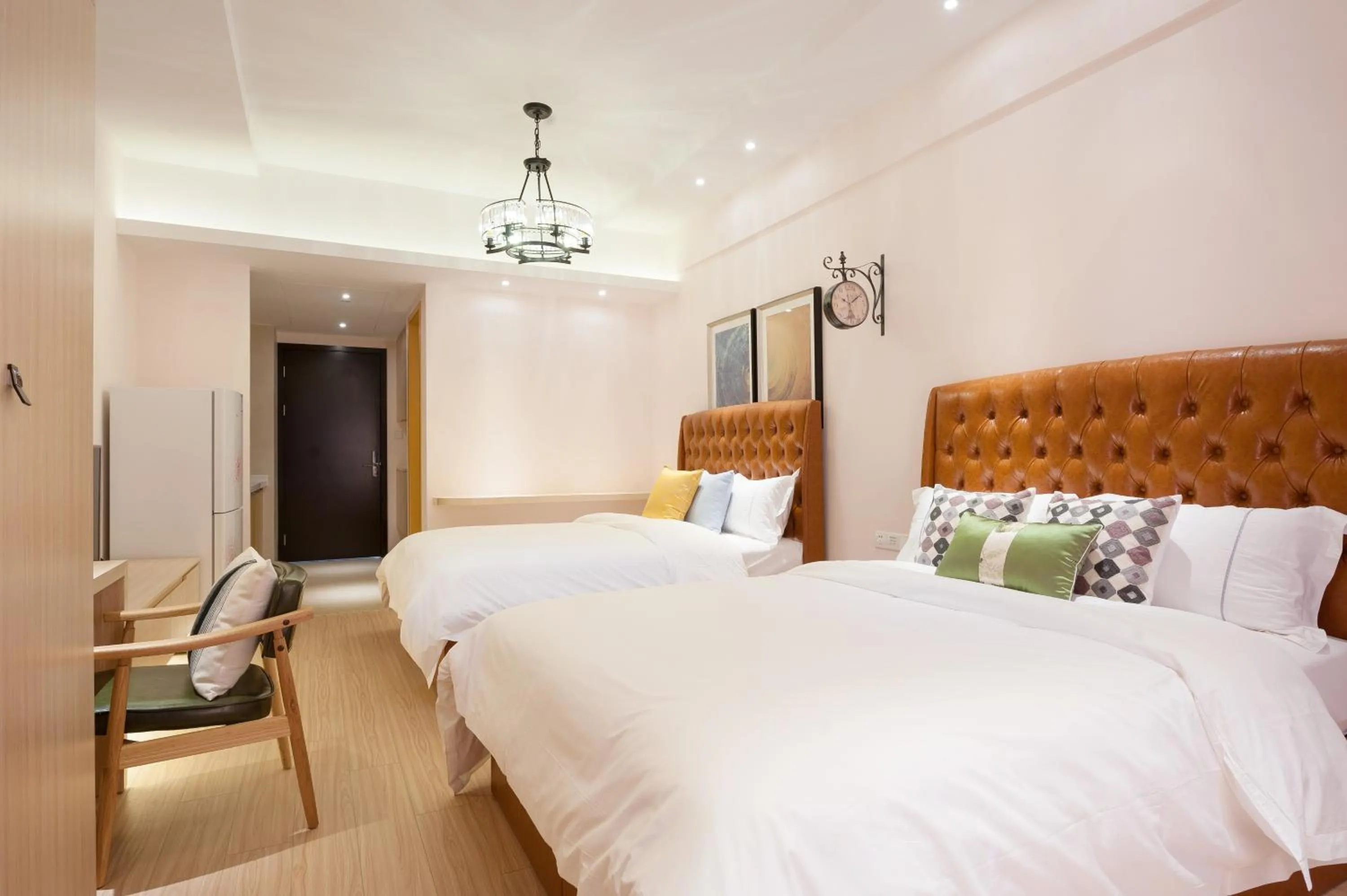 Bed in Yumi Huanju Apartment -广州东站 燕塘地铁站店