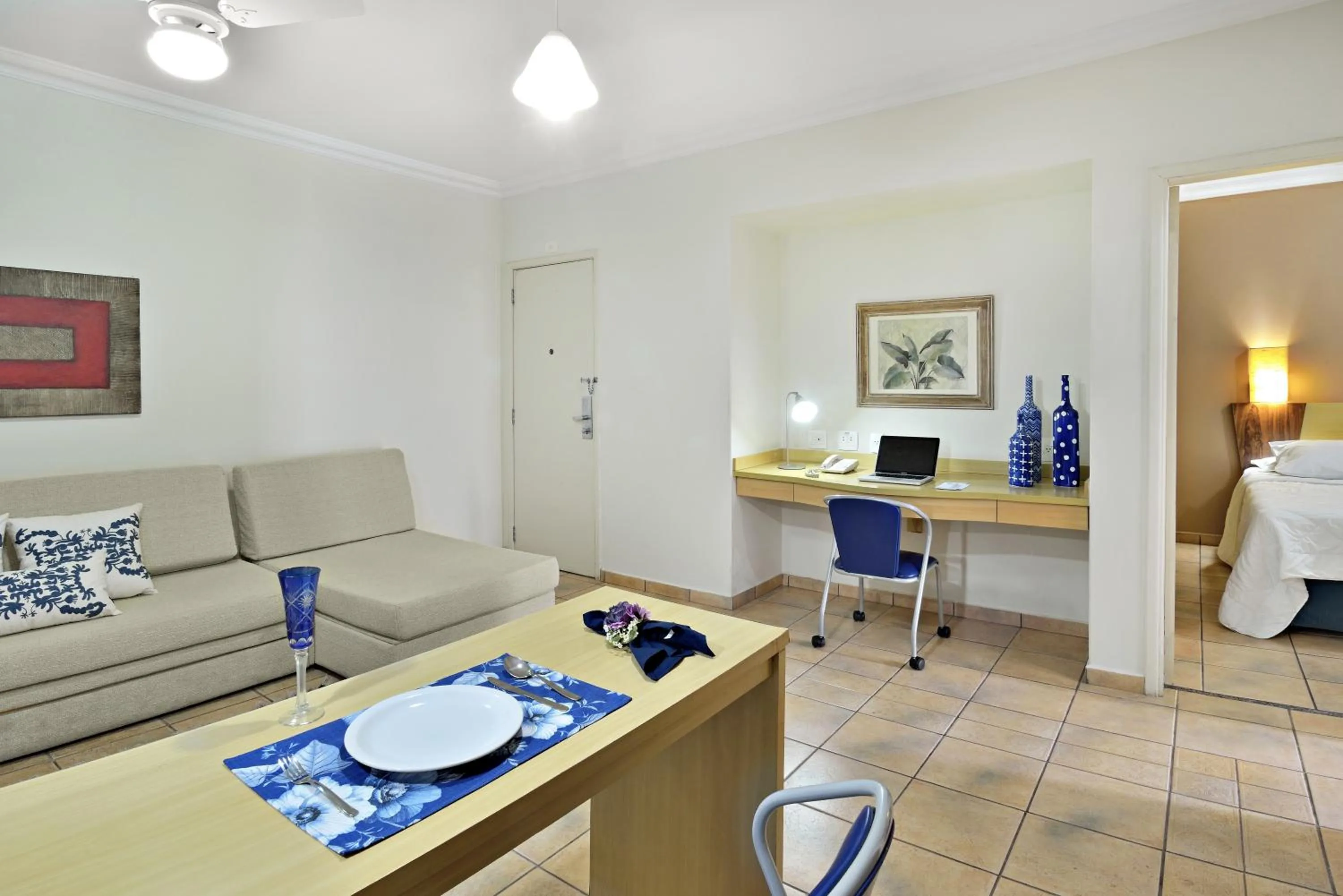 Living room in Plaza Inn Flat Araxá