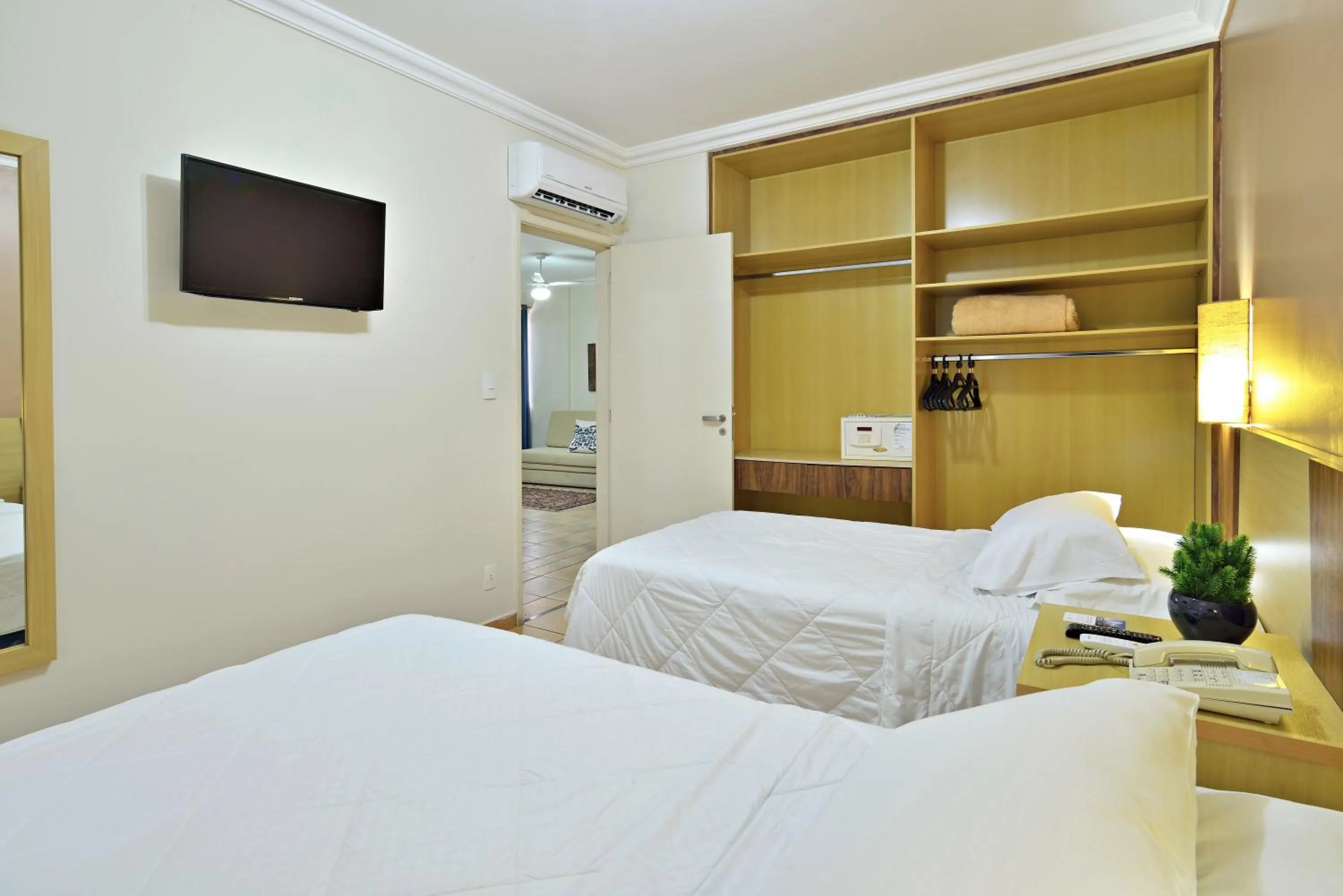 Bed in Plaza Inn Flat Araxá