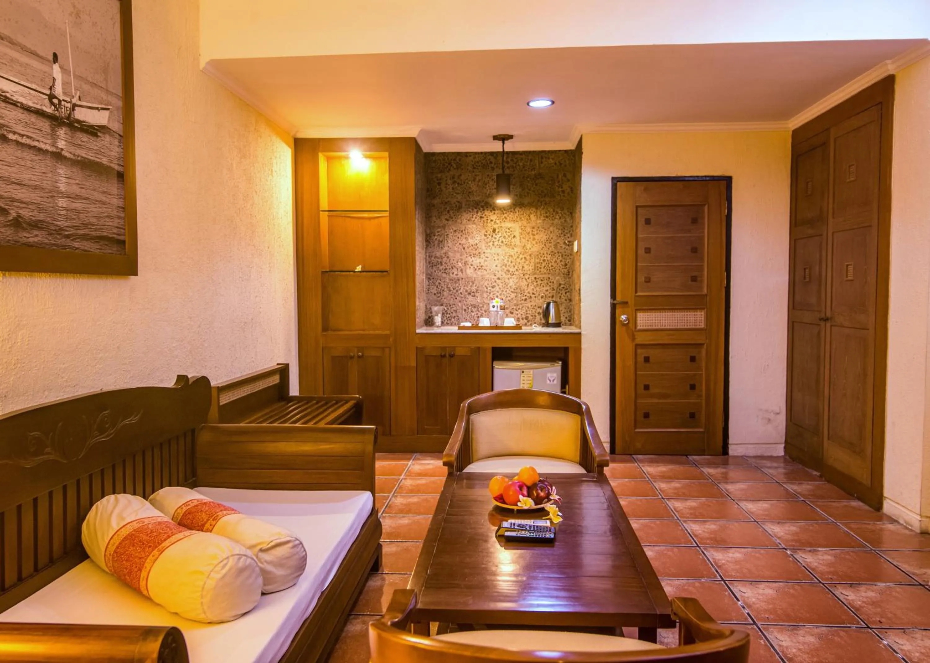 Living room, Bed in Nugraha Lovina Seaview Resort & Spa