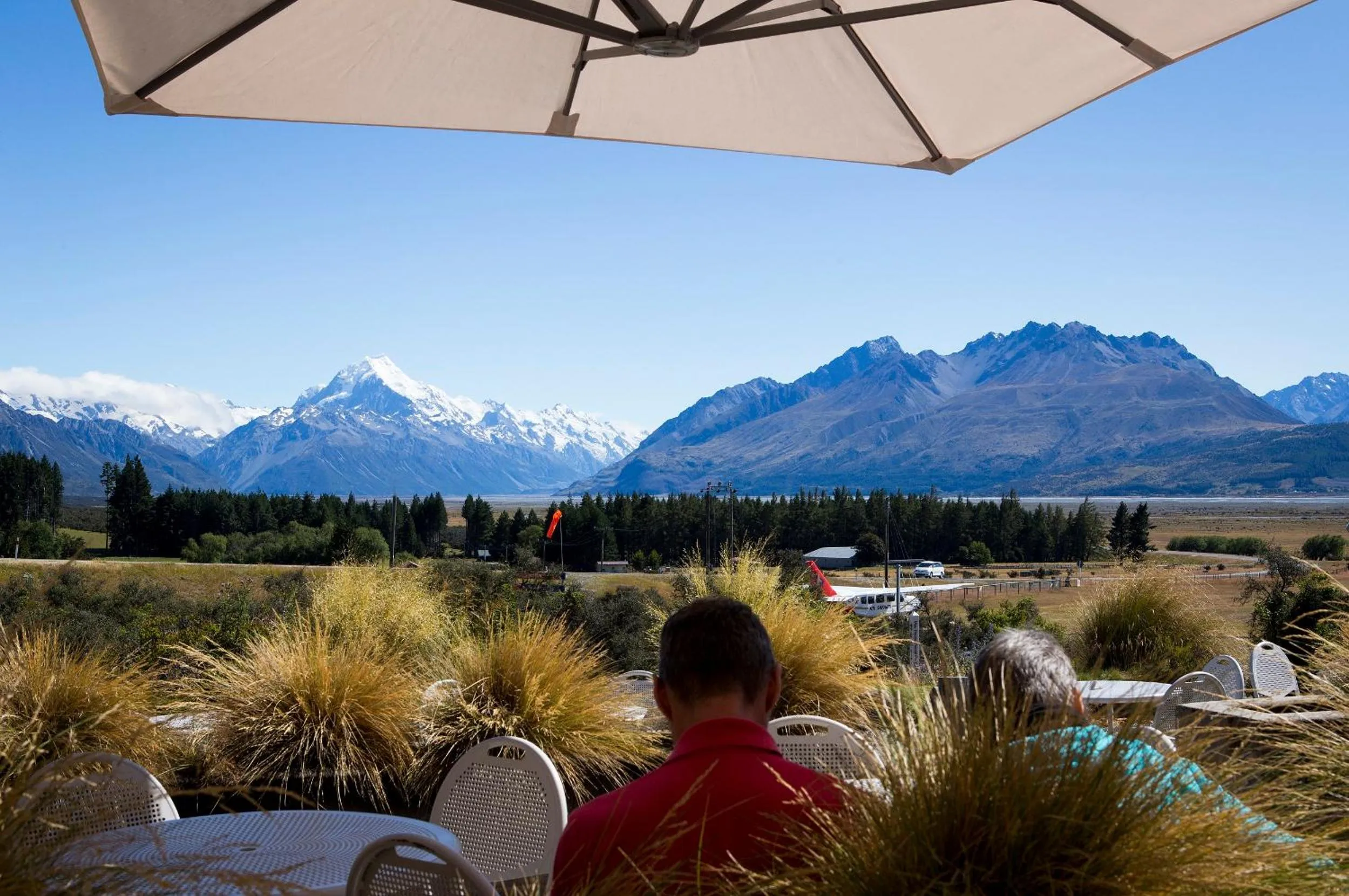 Mountain view in Glentanner Park Centre