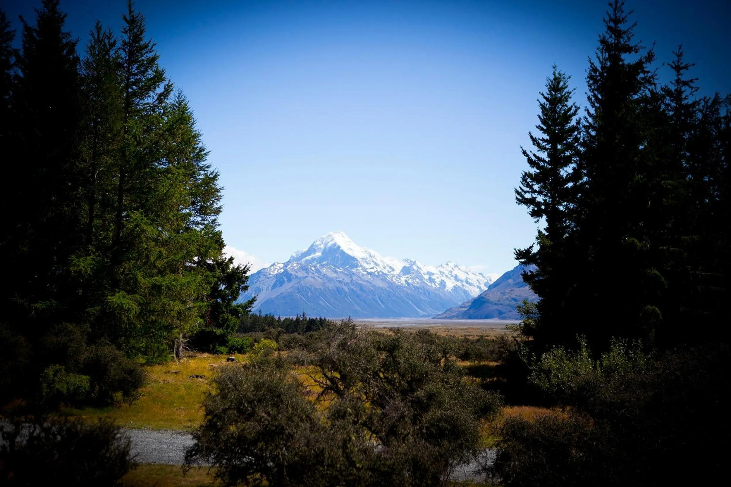Mountain view in Glentanner Park Centre