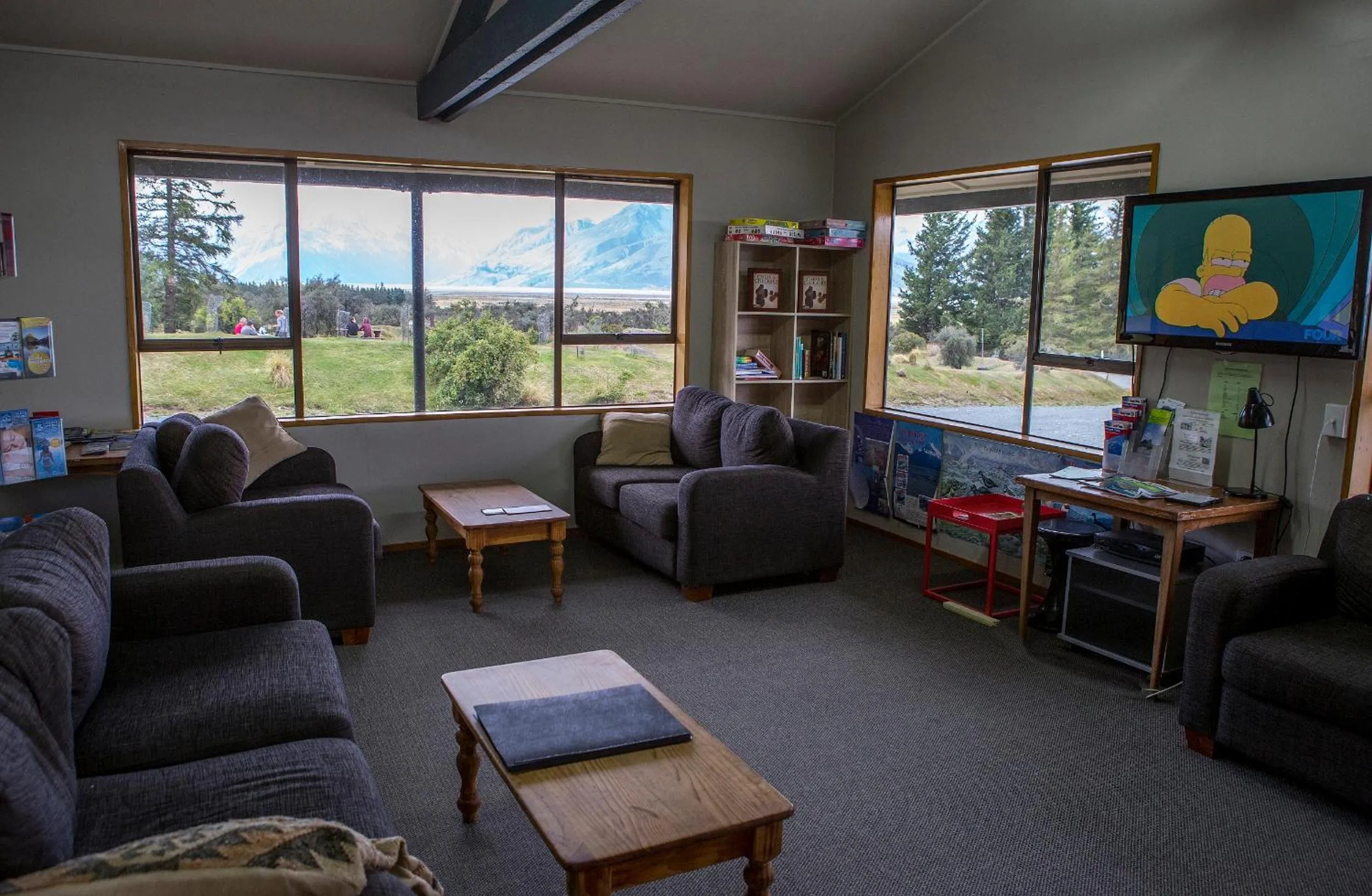 Seating area in Glentanner Park Centre