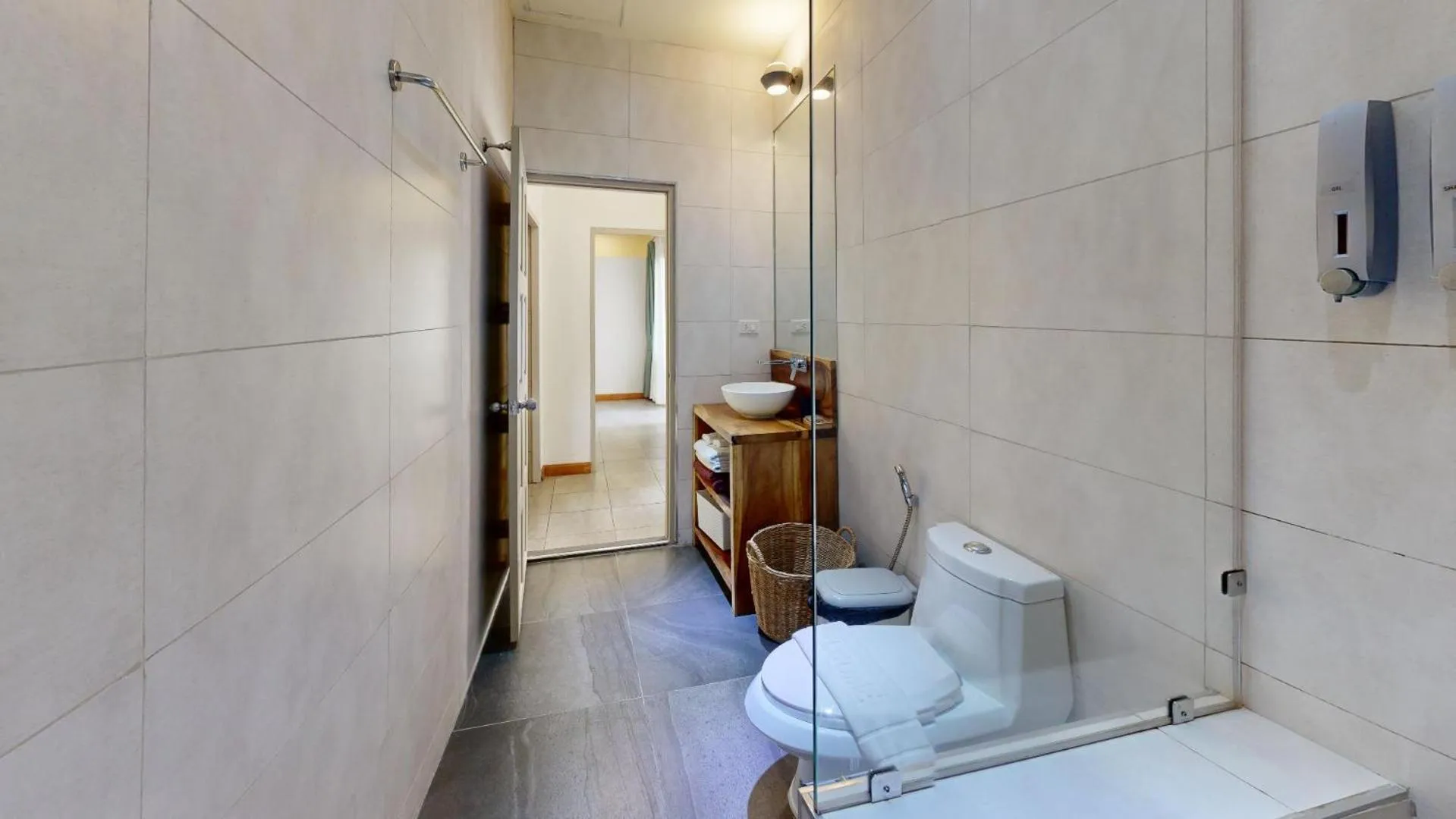 Bathroom in Idyllic Samui Beach Villa Resort