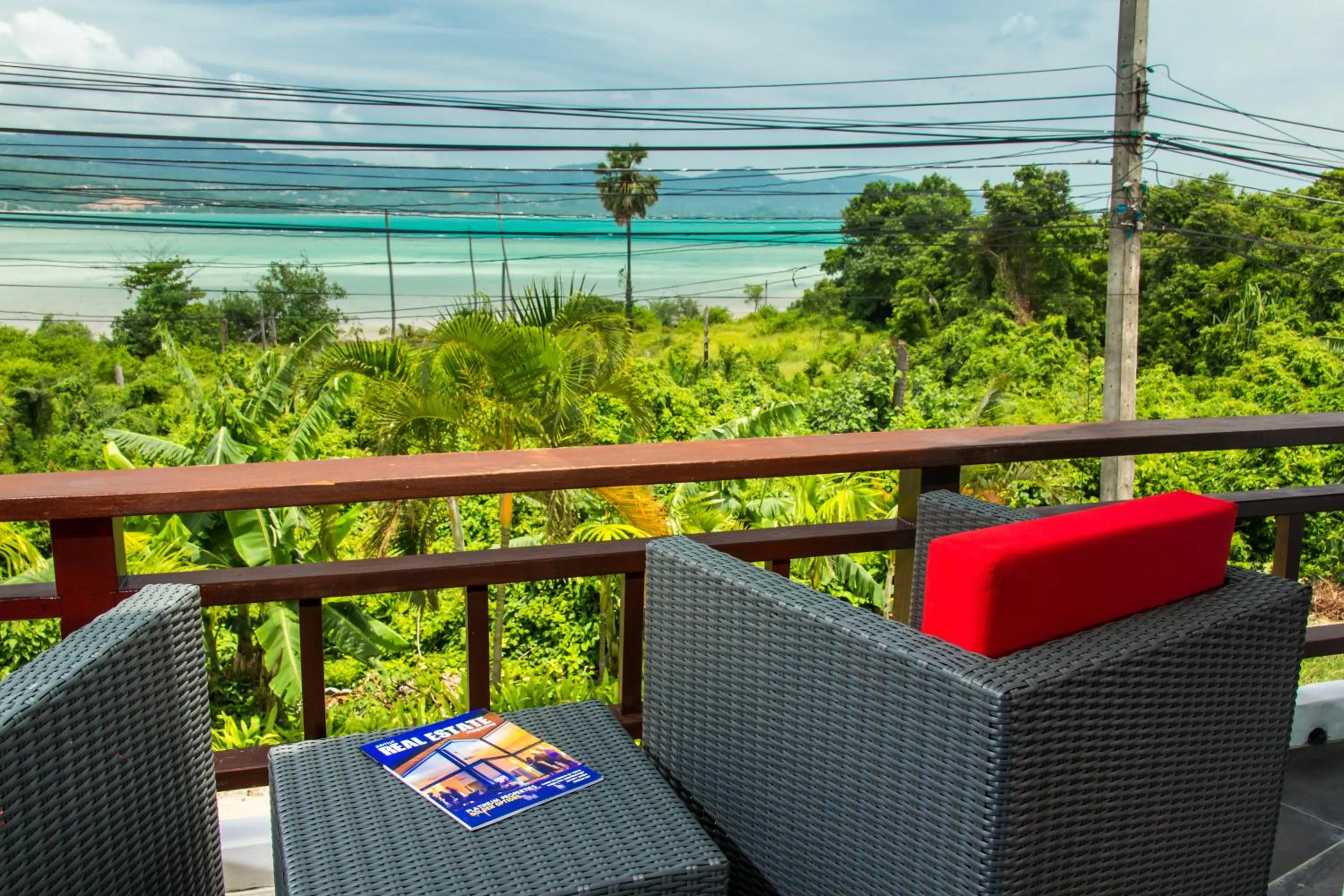 Balcony/Terrace in Idyllic Samui Beach Villa Resort