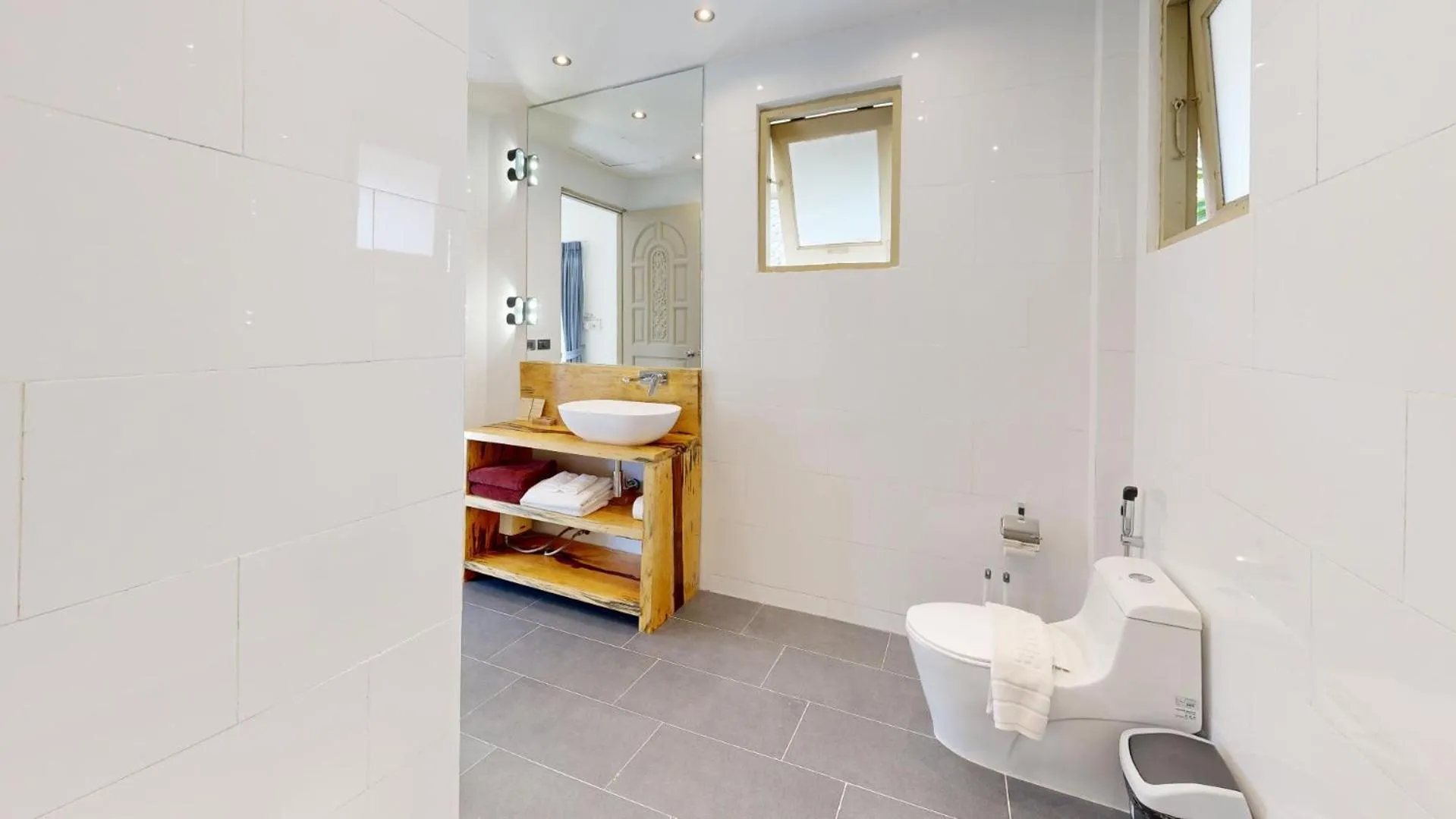 Bathroom, Bed in Idyllic Samui Beach Villa Resort