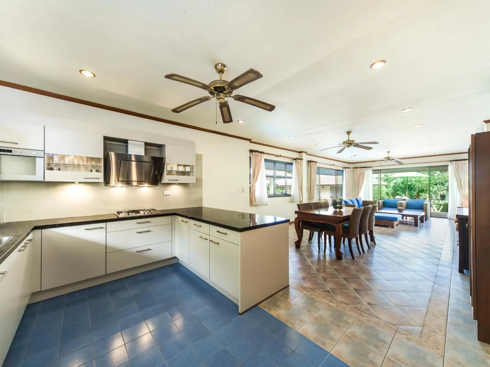 Kitchen or kitchenette in Idyllic Samui Beach Villa Resort