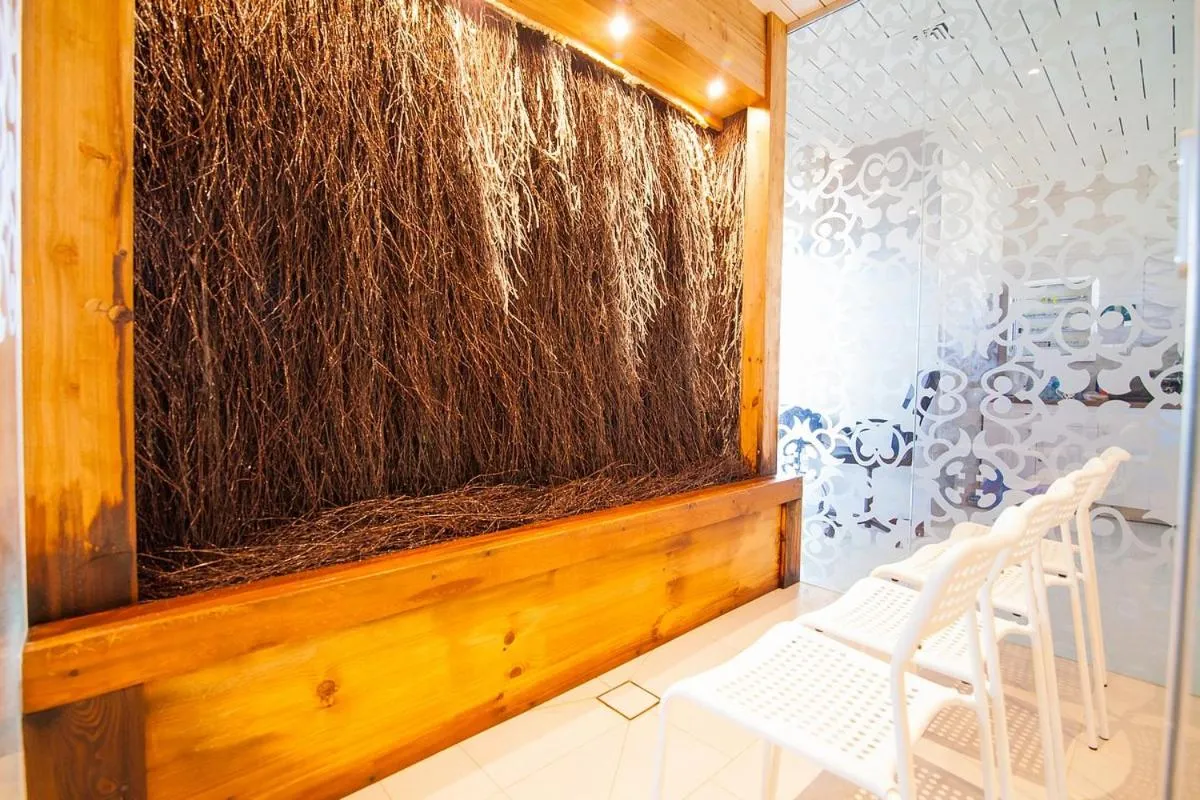 Sauna in Domki Holenderskie Eden Resort & Spa