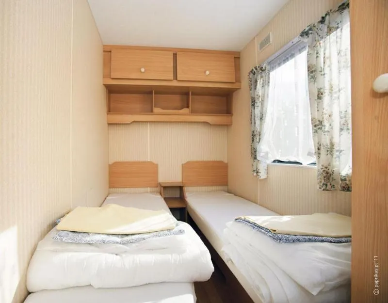 Bed in Domki Holenderskie Eden Resort & Spa