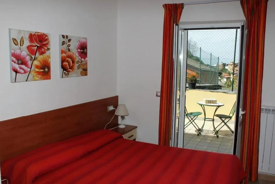 Bed in Hotel Villa Argentina