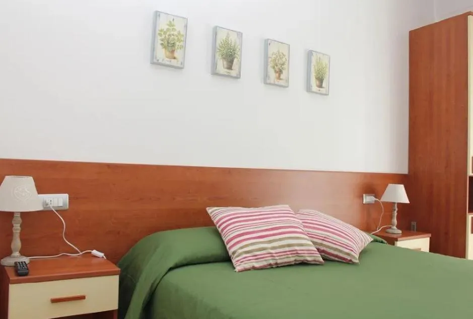 Bed in Hotel Villa Argentina