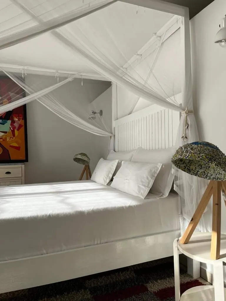 Bed in PAP'S Chambres d'Hôtes