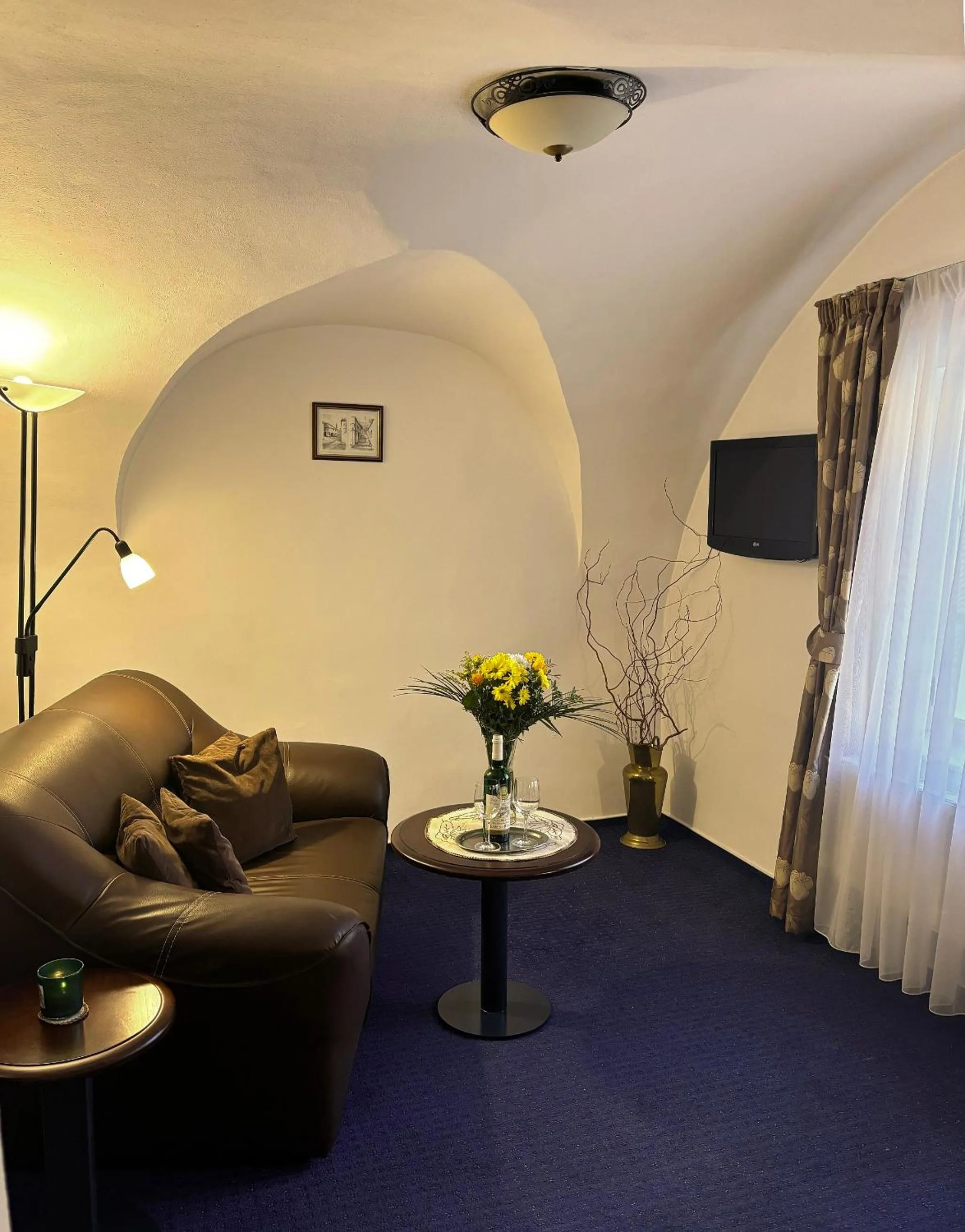 Seating area in Hotel Joseph 1699