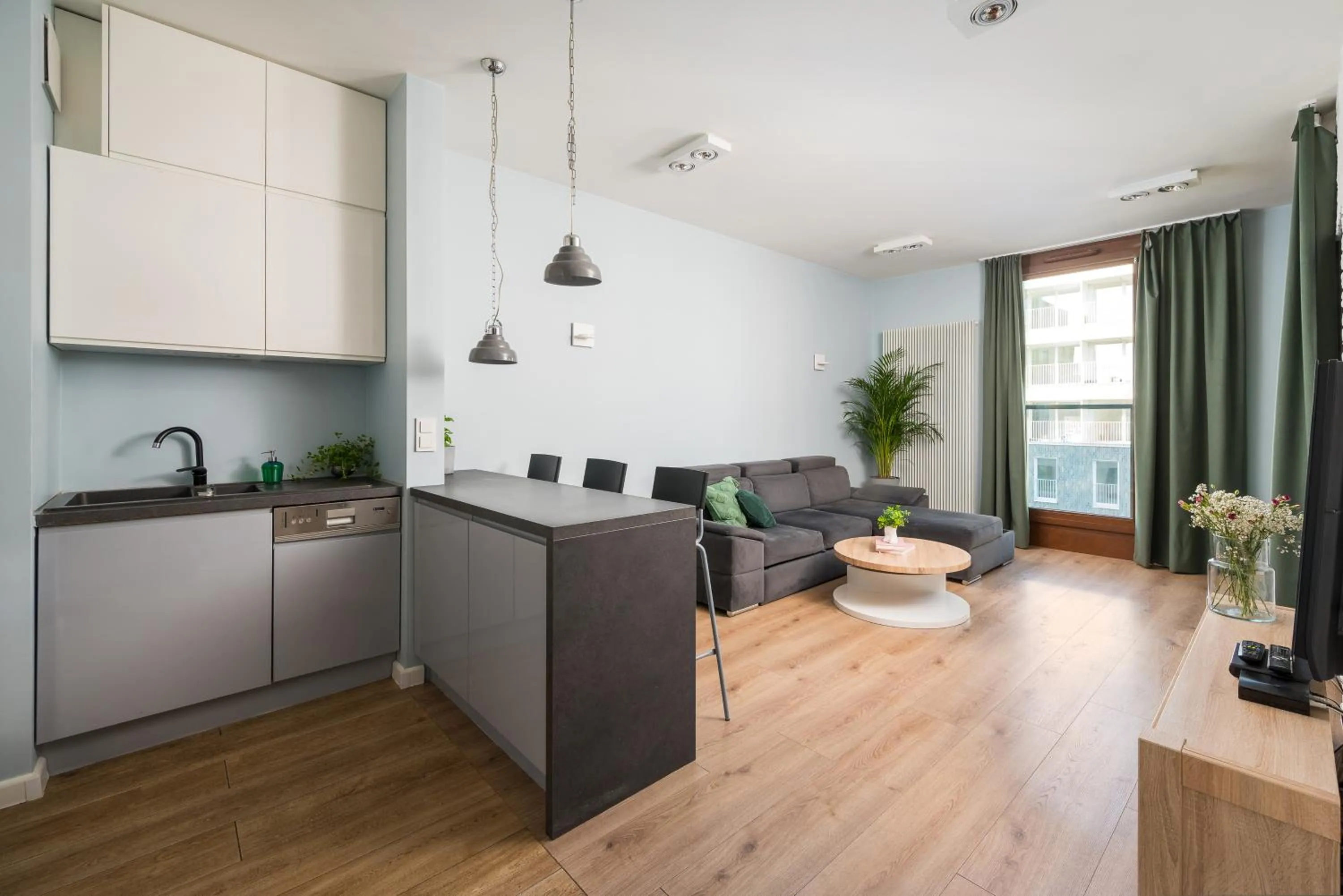 Living room in ApartHotel Kolejowa Apartamenty