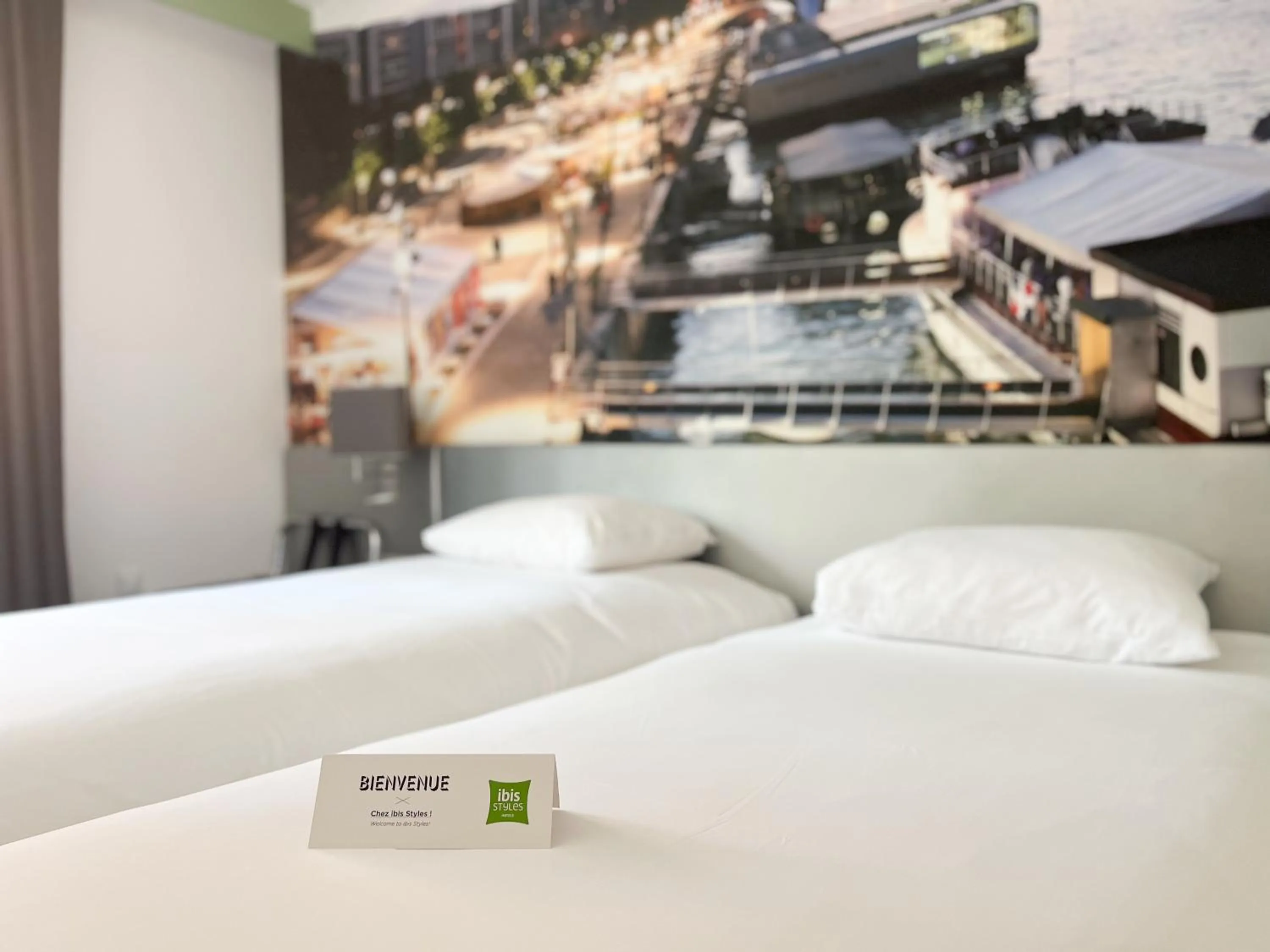 Bedroom, Bed in ibis Styles Paris Tolbiac Bibliotheque
