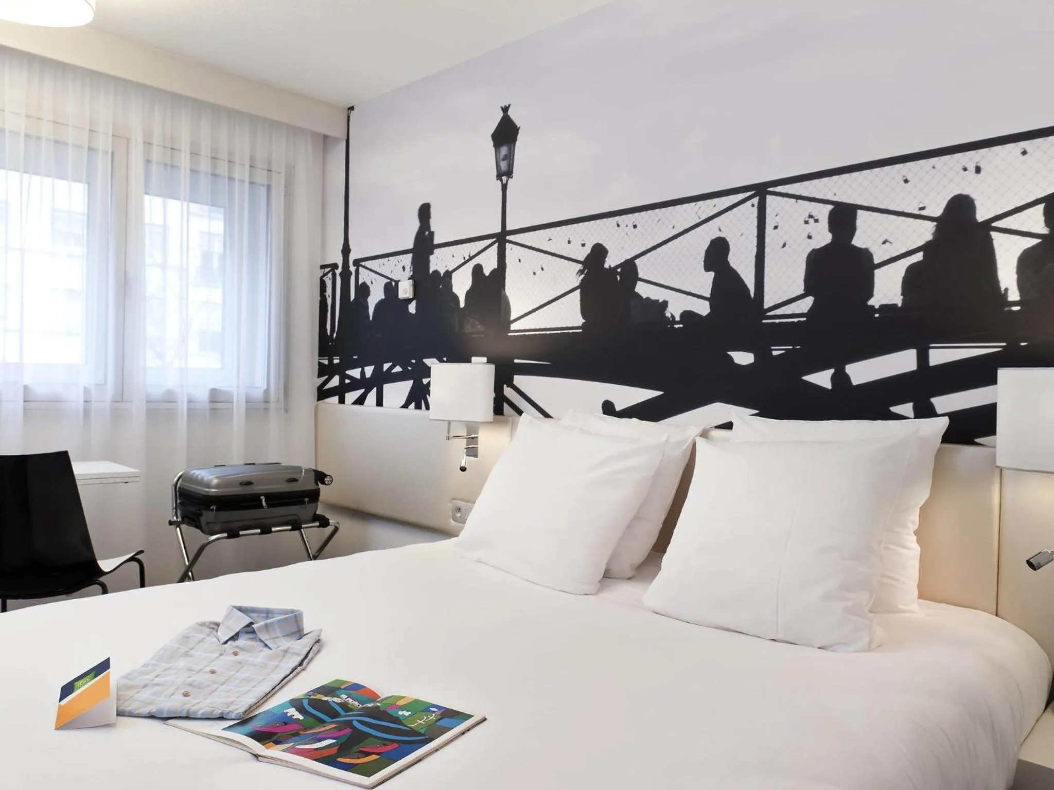 Bedroom, Bed in ibis Styles Paris Tolbiac Bibliotheque