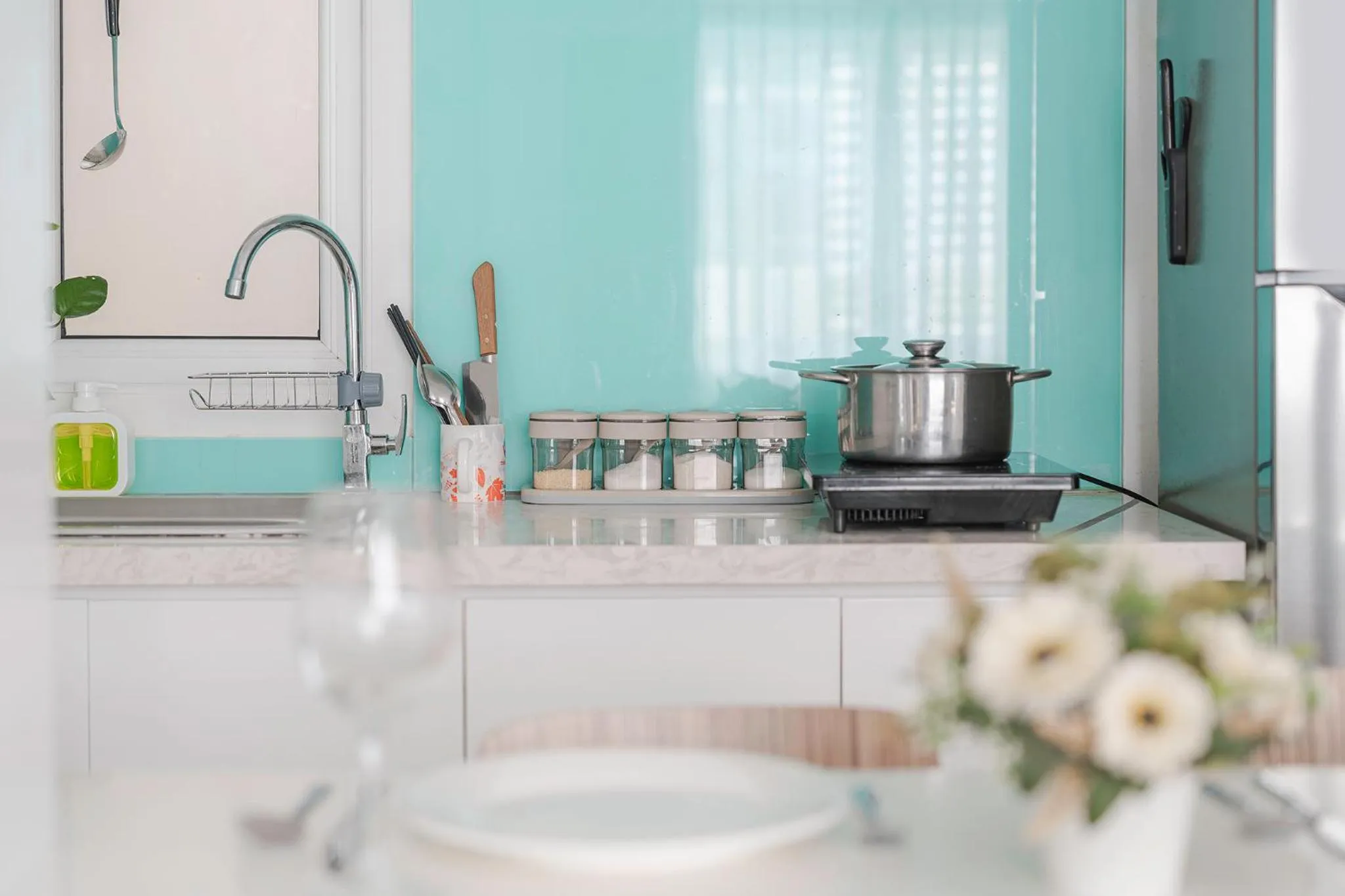 Kitchen or kitchenette in Grace Apartment - HCM