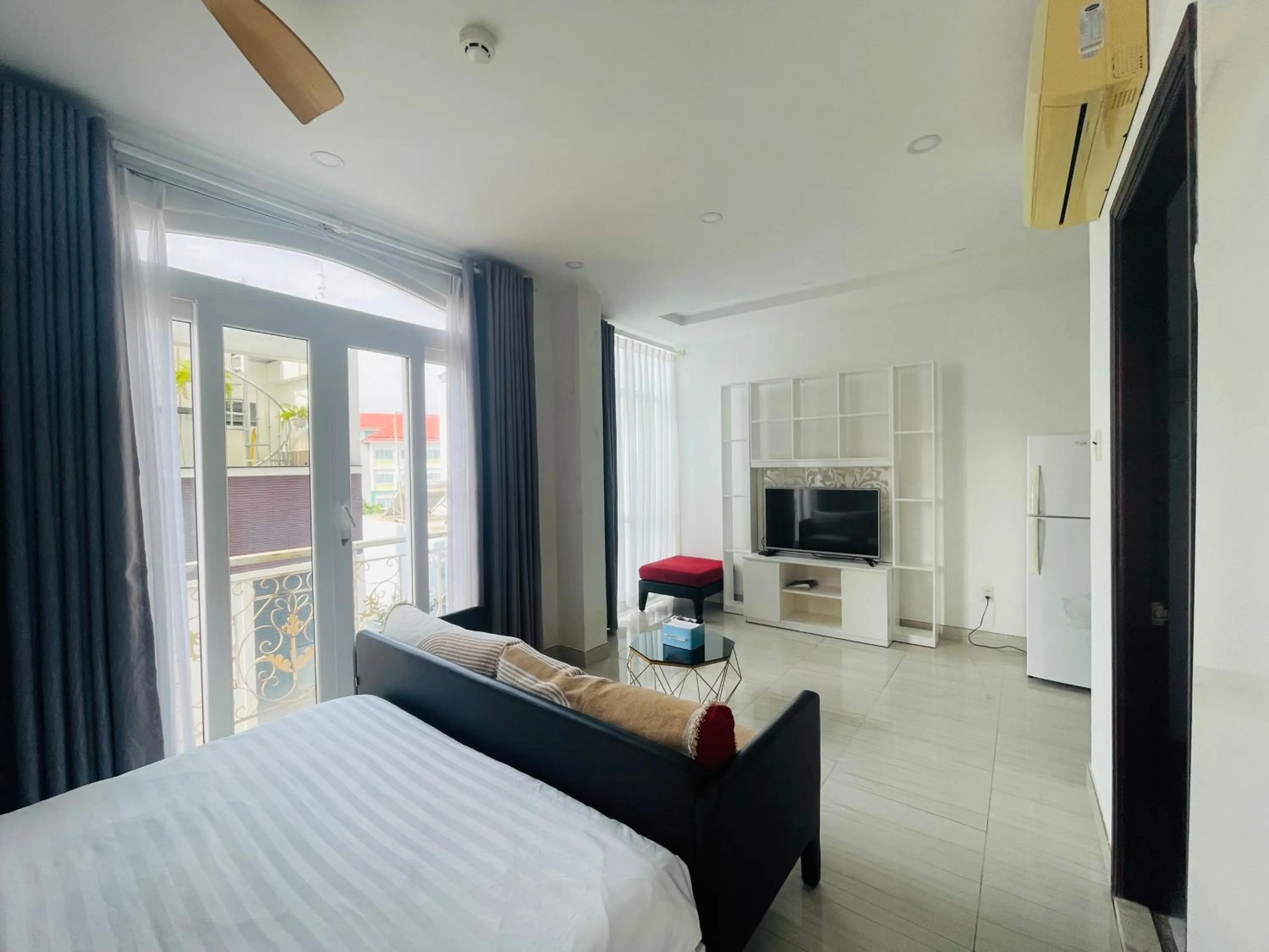 TV and multimedia, Bed in Grace Apartment - HCM