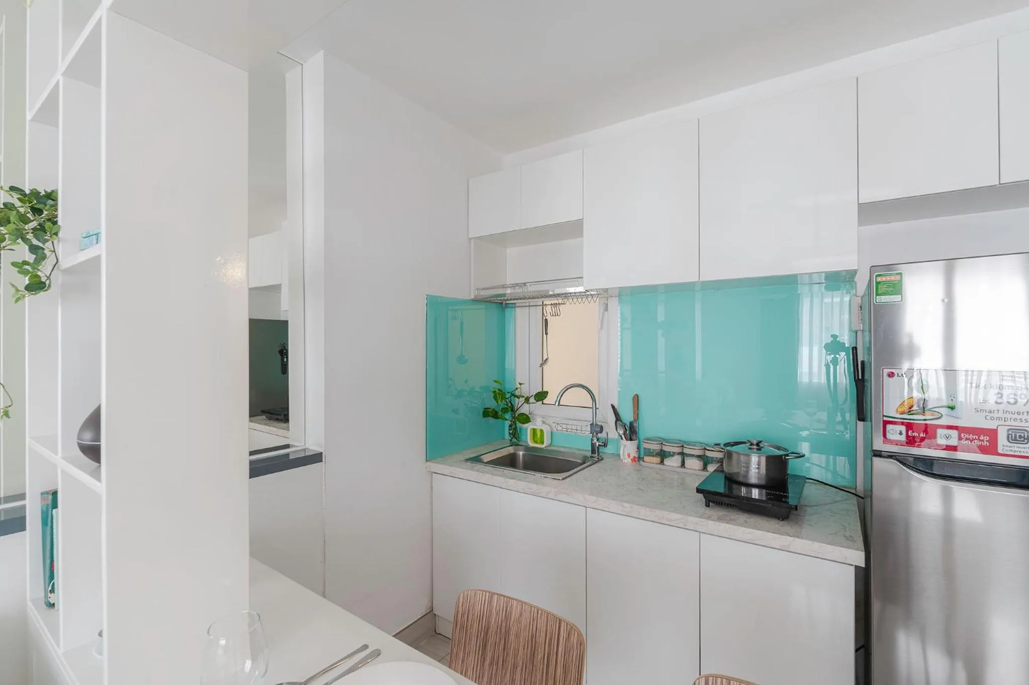 Kitchen or kitchenette in Grace Apartment - HCM