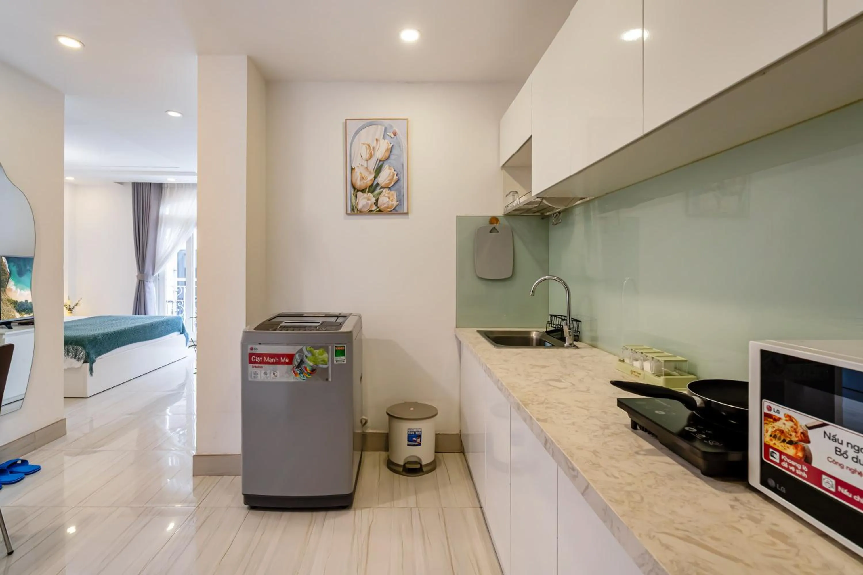 Kitchen or kitchenette in Grace Apartment - HCM