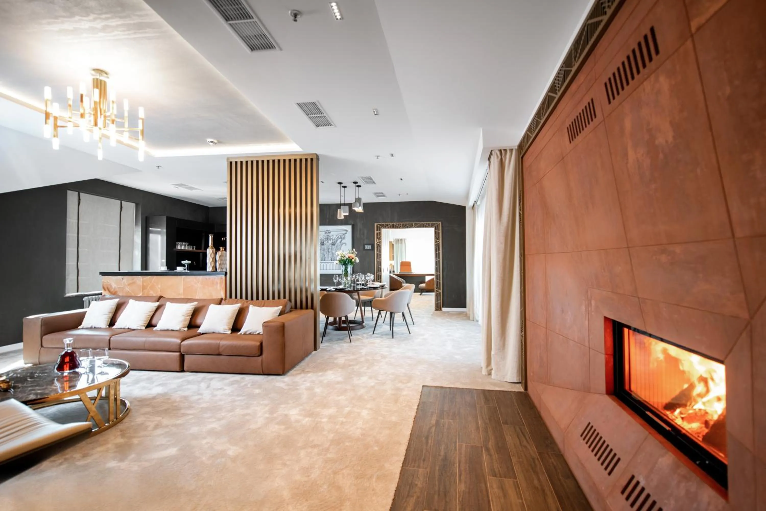 Living room in Grand Hotel Lviv Casino & Spa