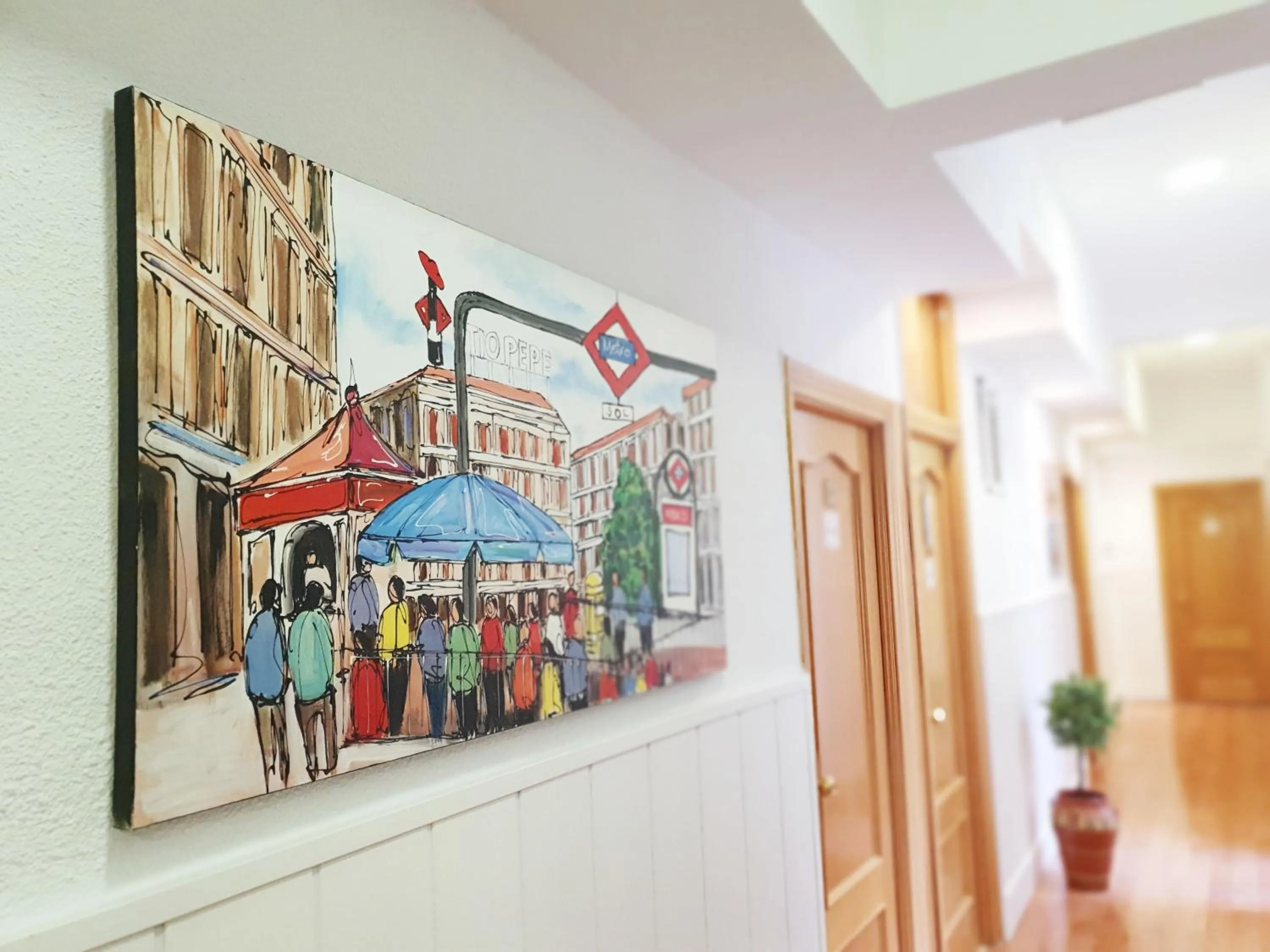 Lobby or reception in Hostal Alicante