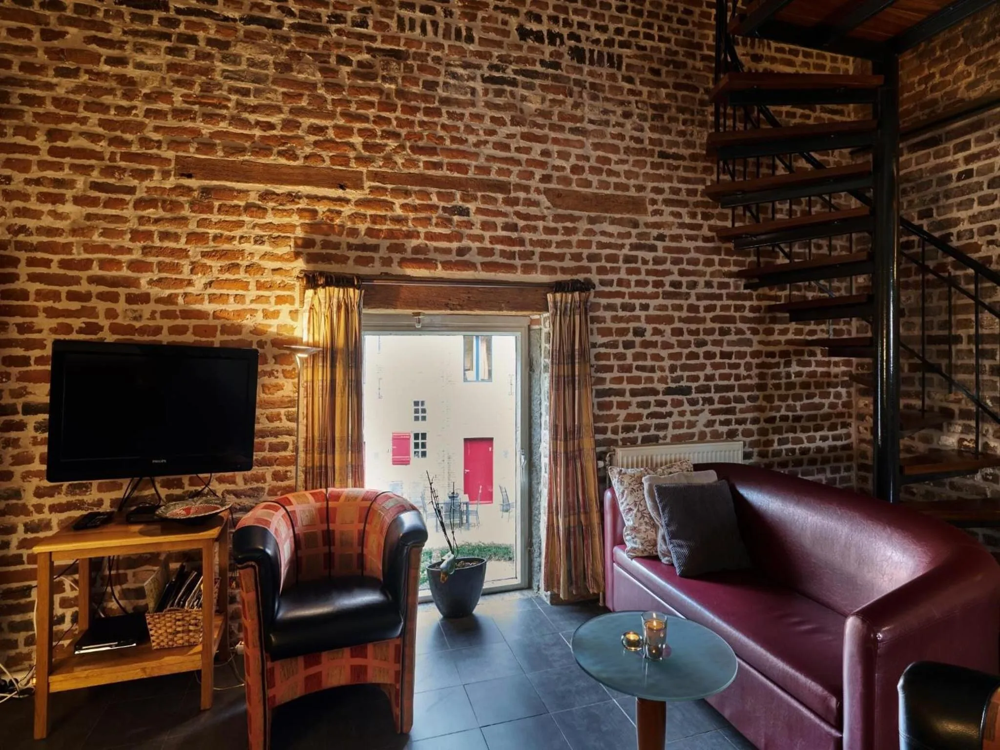 Living room, Seating Area in Spacious Apartment near Town Center in Mesch