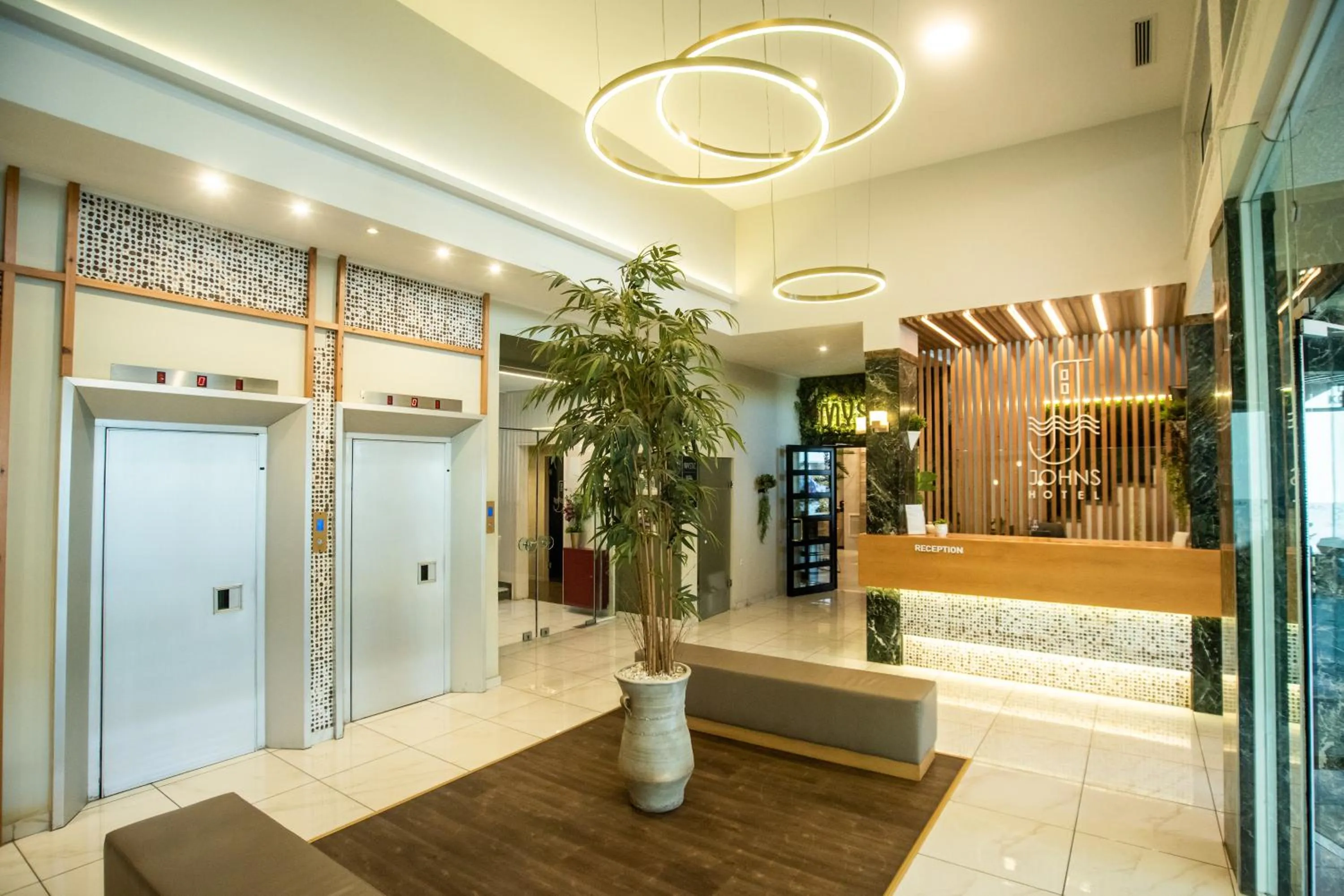 Lobby or reception in John's Hotel