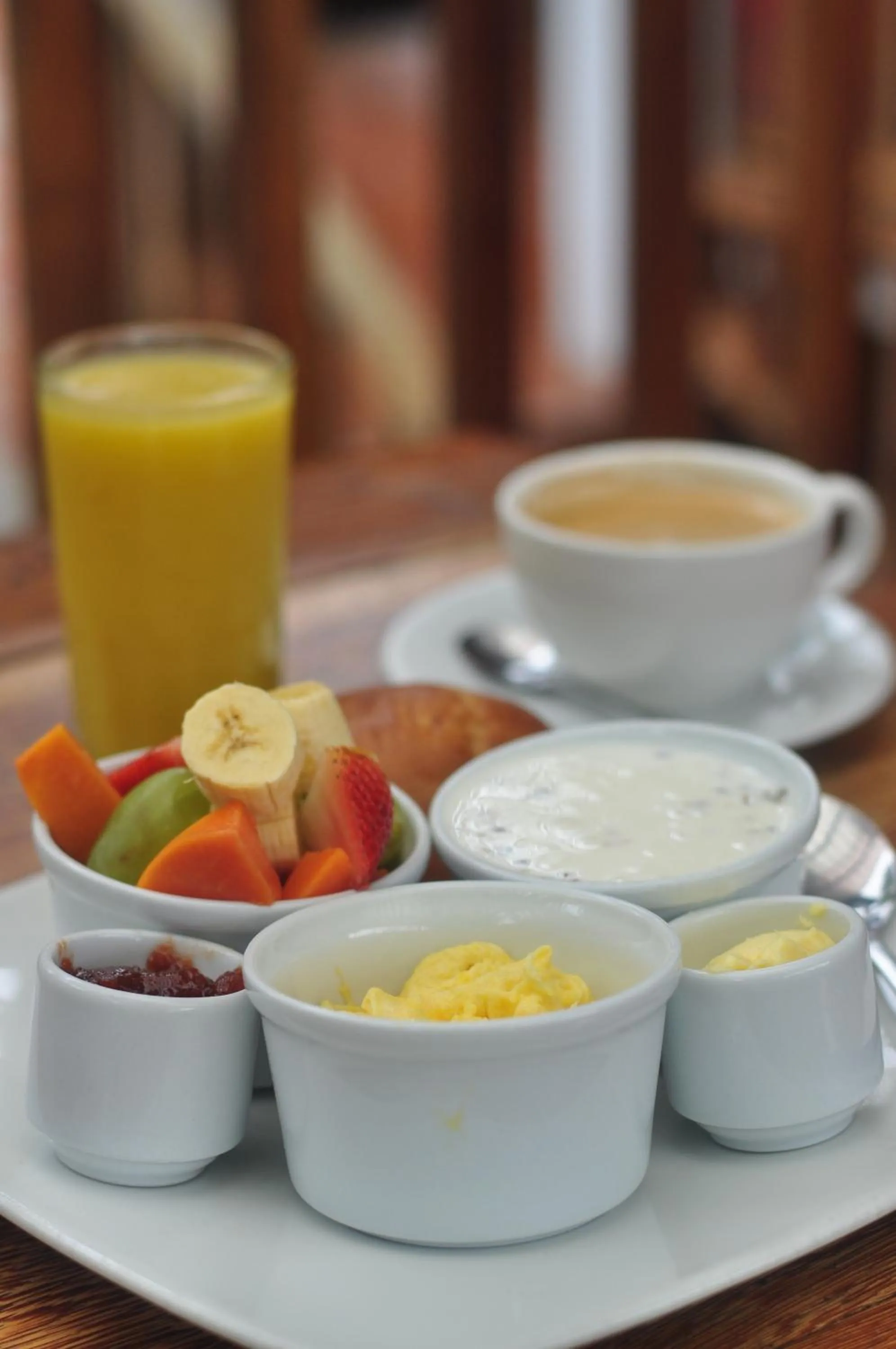 Breakfast in CasKaffeSu Hotel and Restaurant Mindo