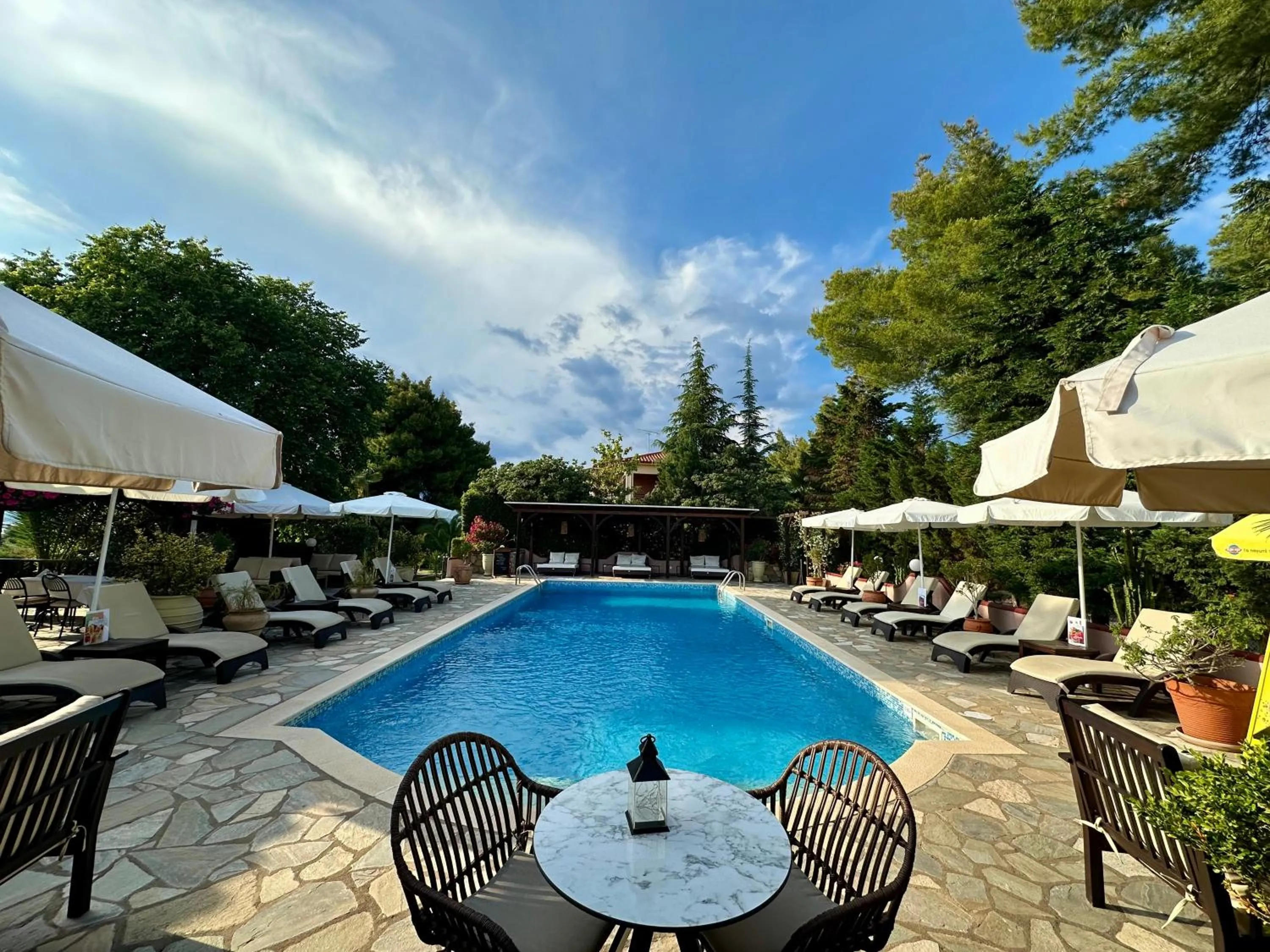 Patio in Agrili Apartments & Rooms