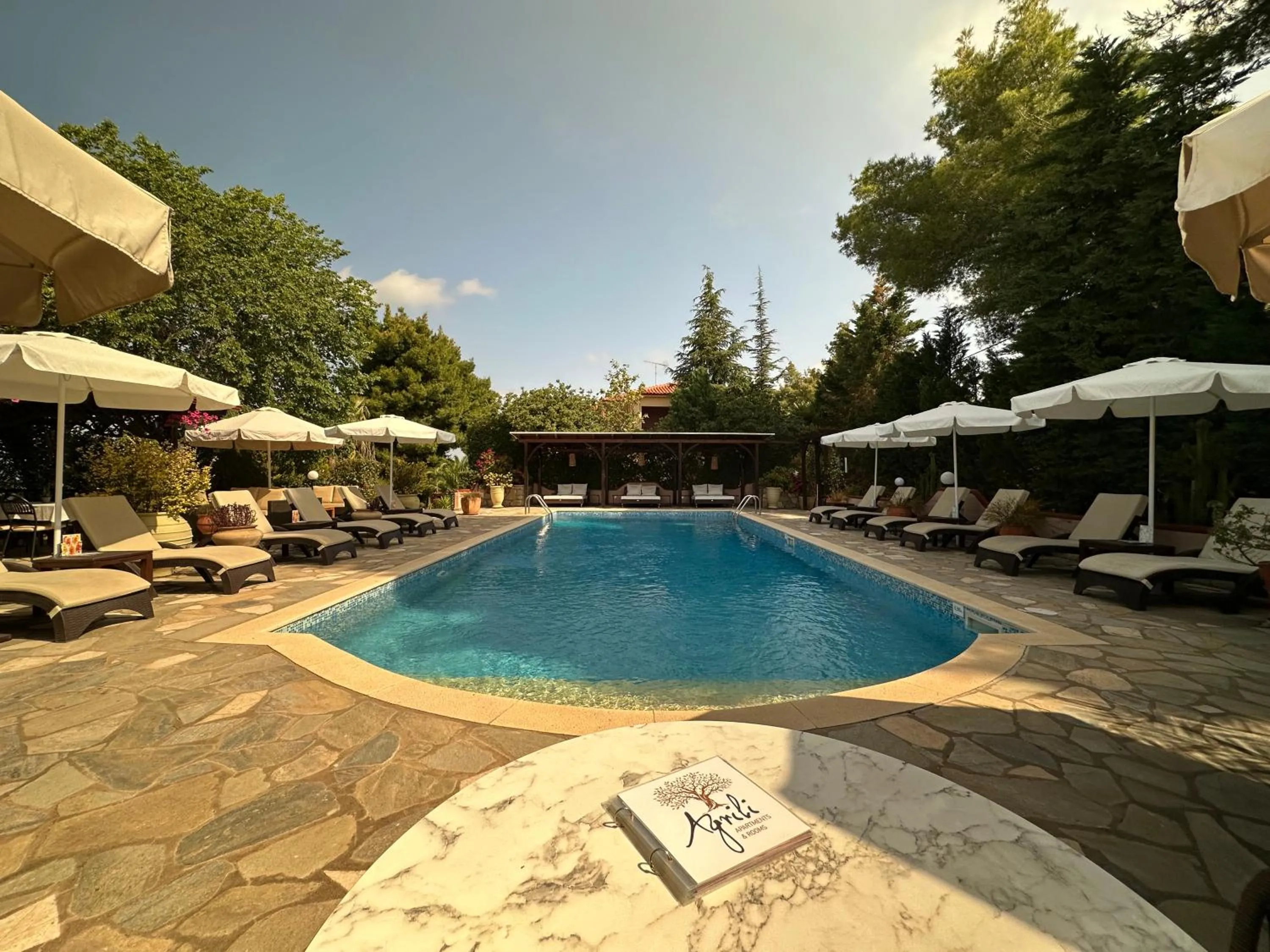 Swimming pool in Agrili Apartments & Rooms