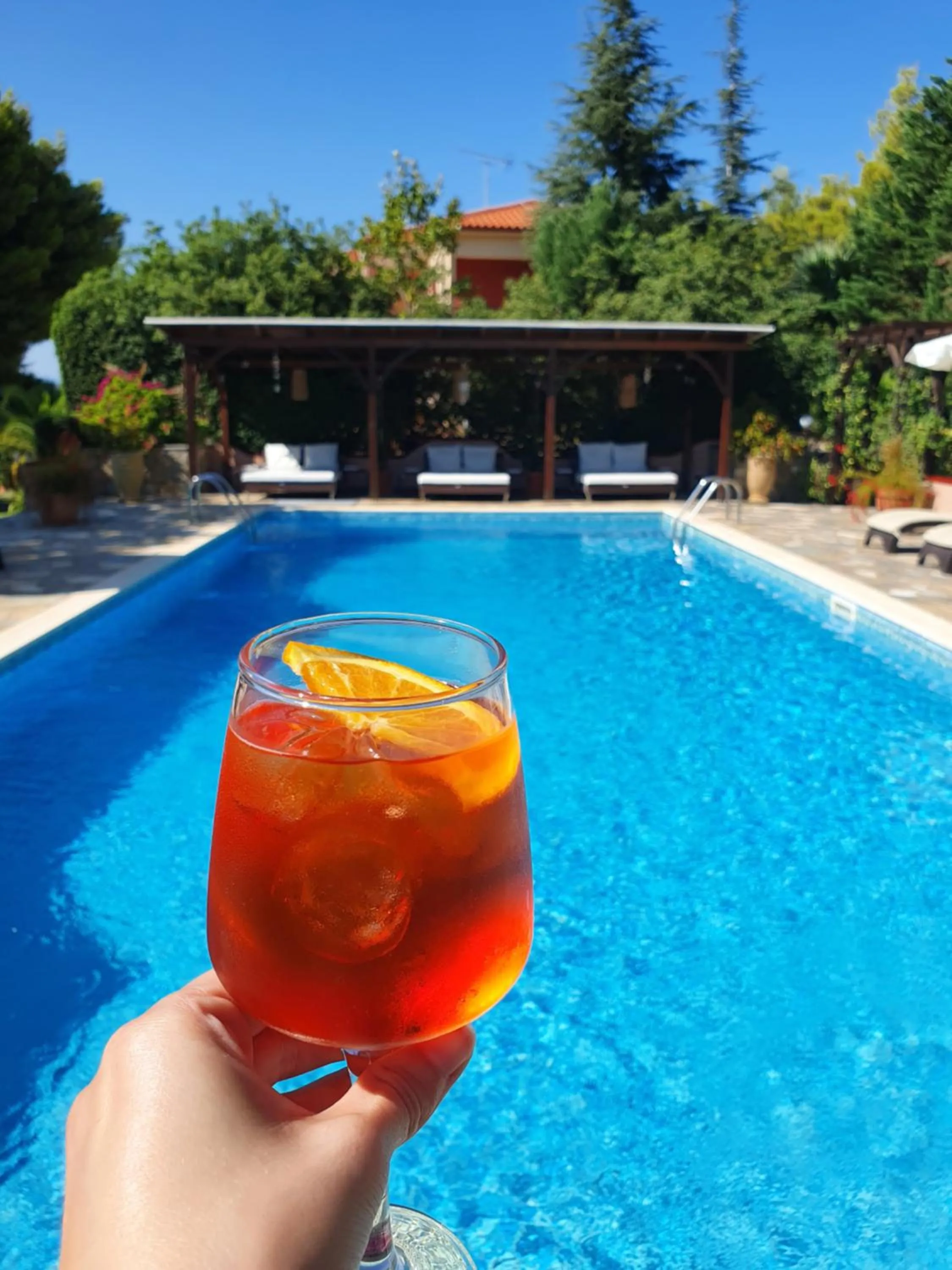 Patio in Agrili Apartments & Rooms