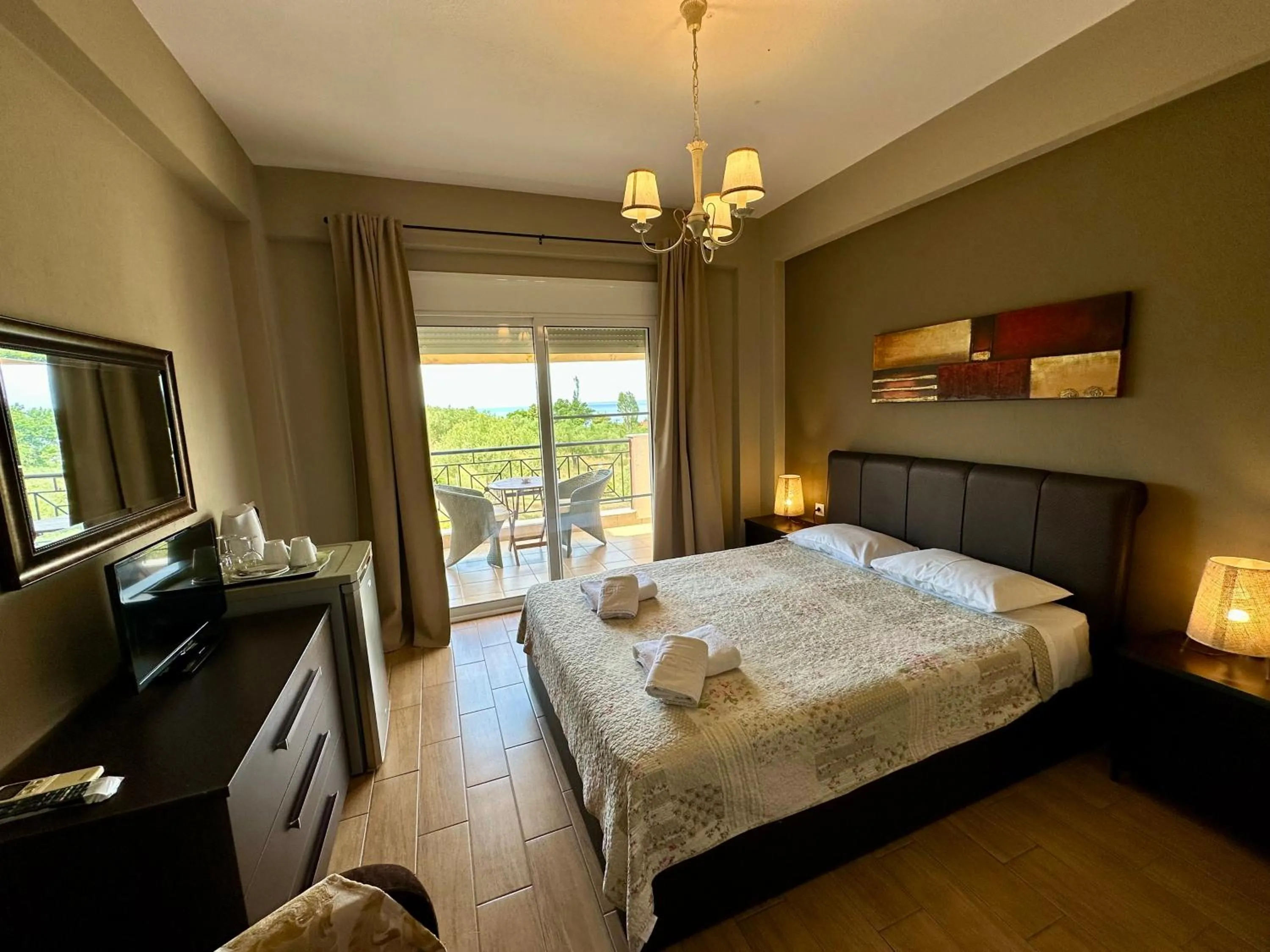 Bed in Agrili Apartments & Rooms