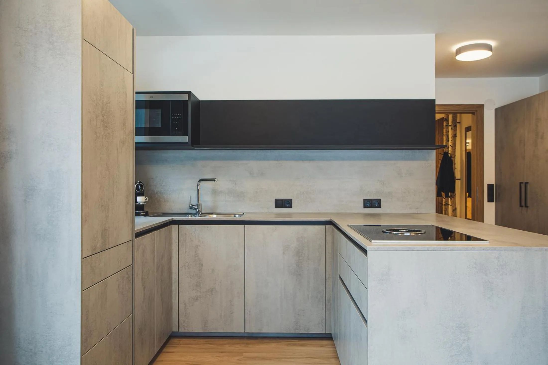 Kitchen or kitchenette in Austria Aparthotel