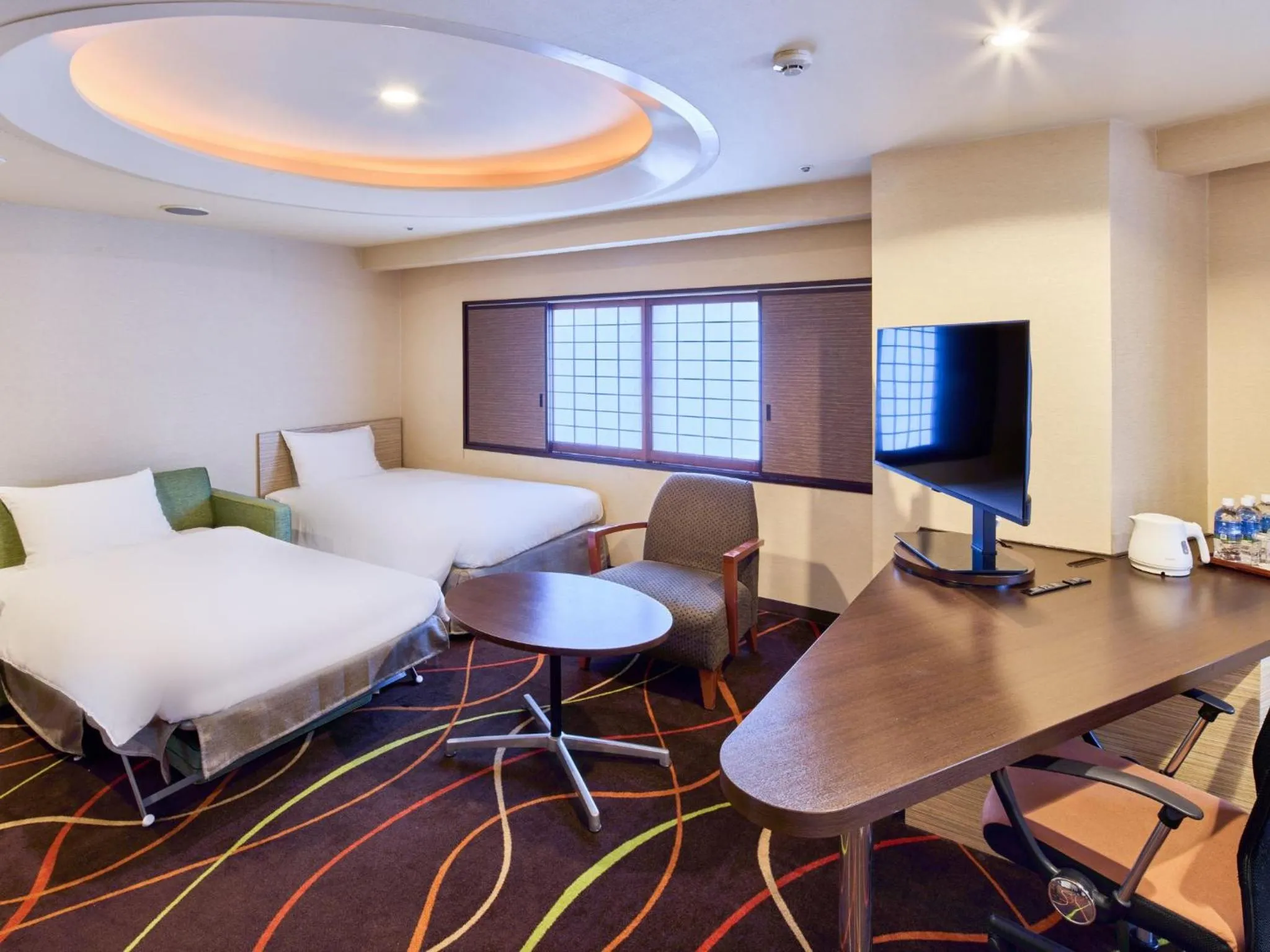 Bed in Okinawa NaHaNa Hotel & Spa