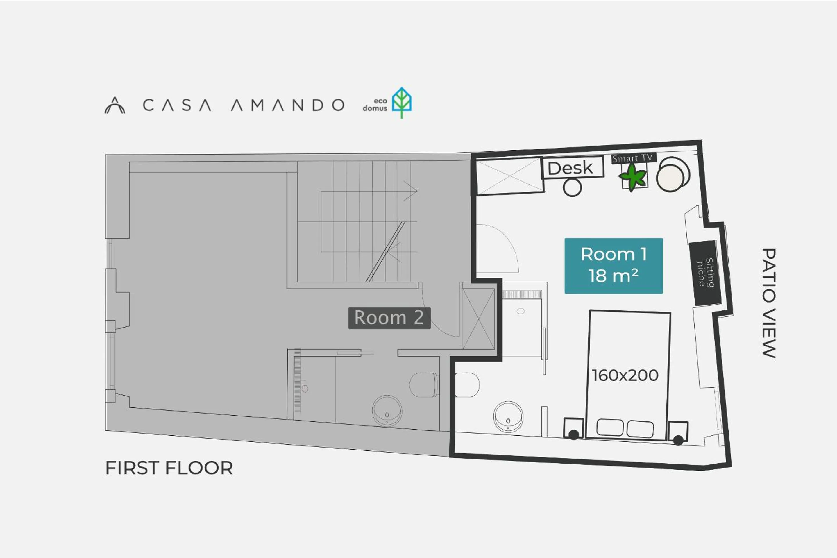 Floor plan in Casa Amando Eco Boutique House
