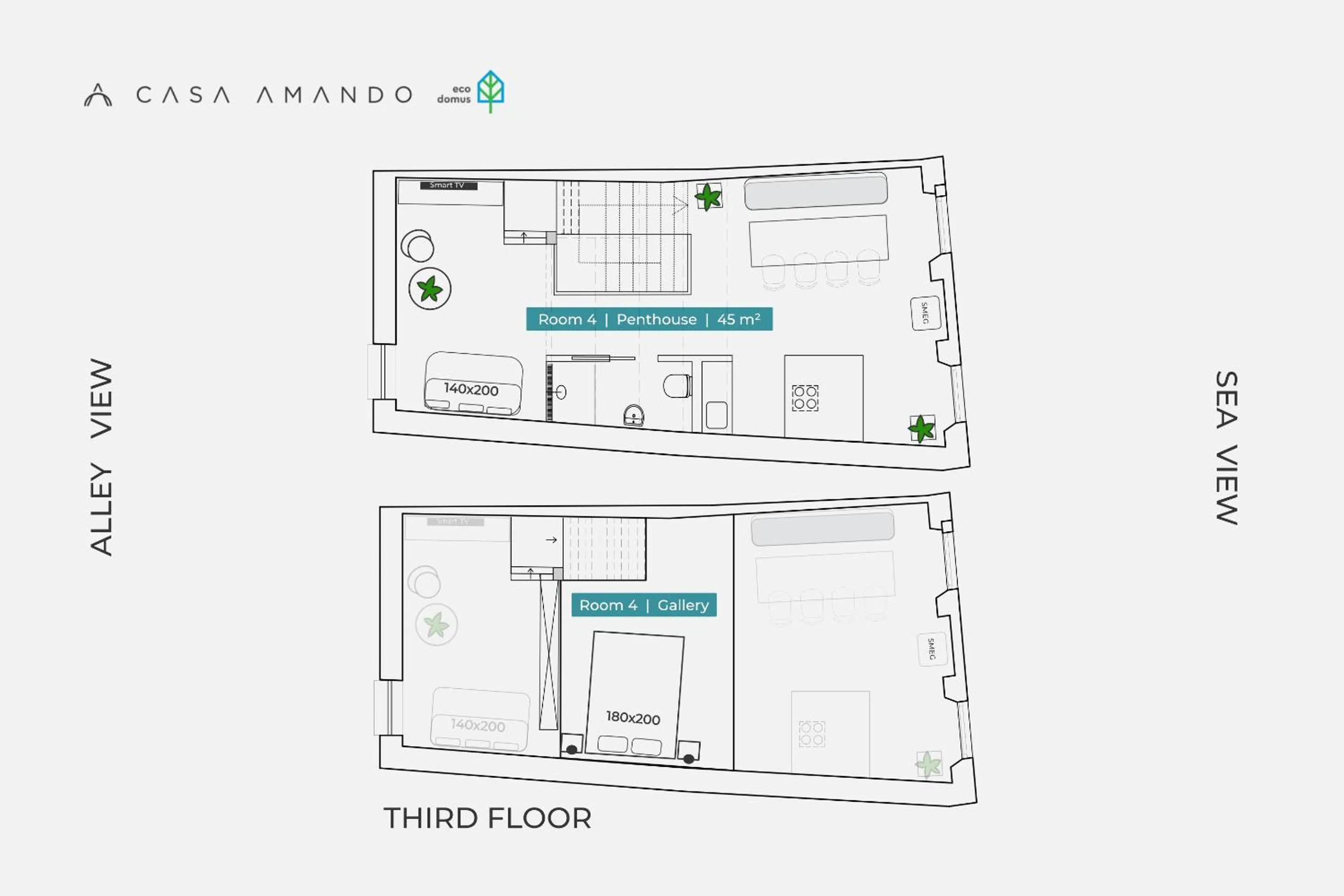 Floor plan in Casa Amando Eco Boutique House