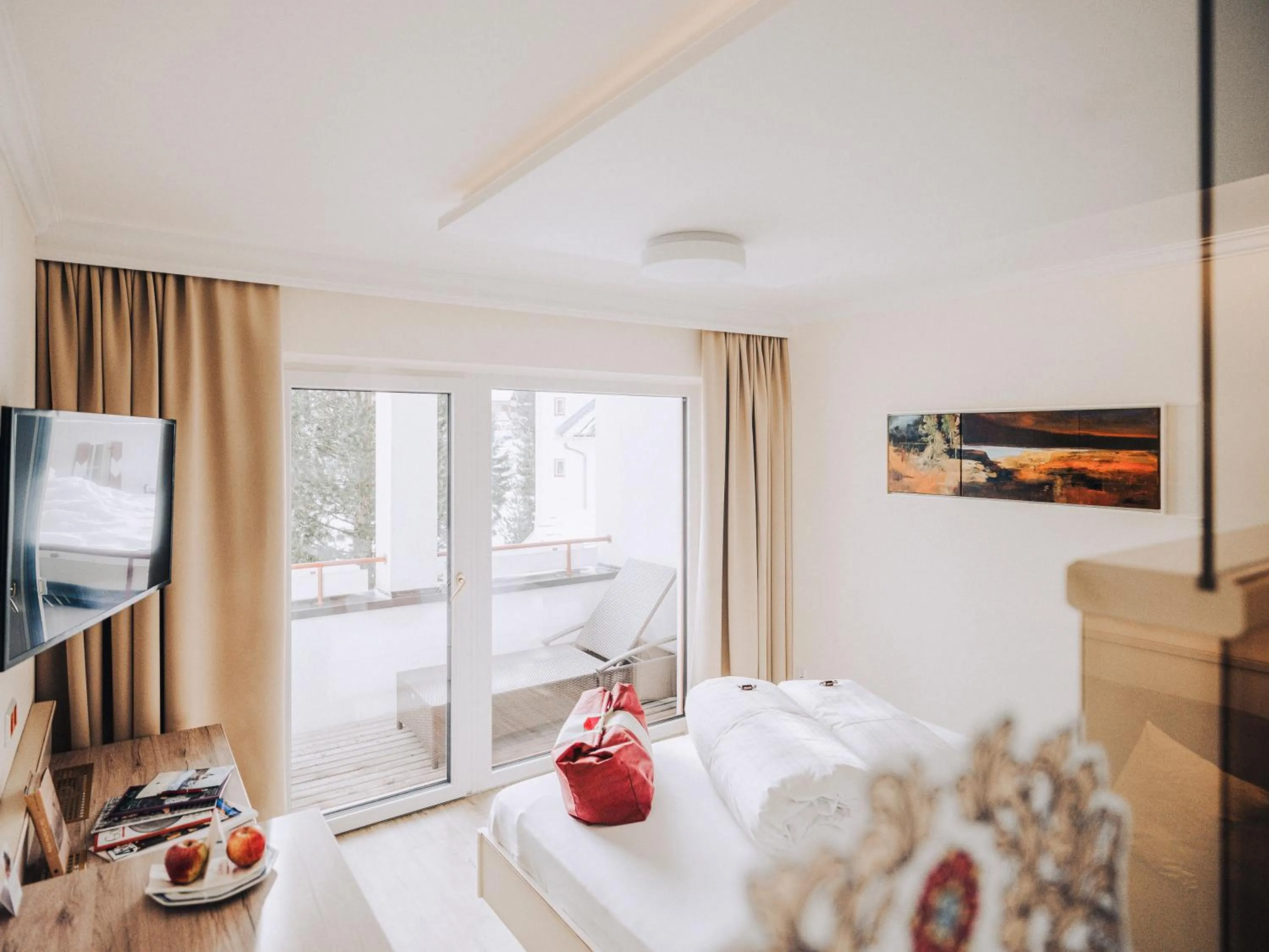 Bed in Schlosshotel Seewirt