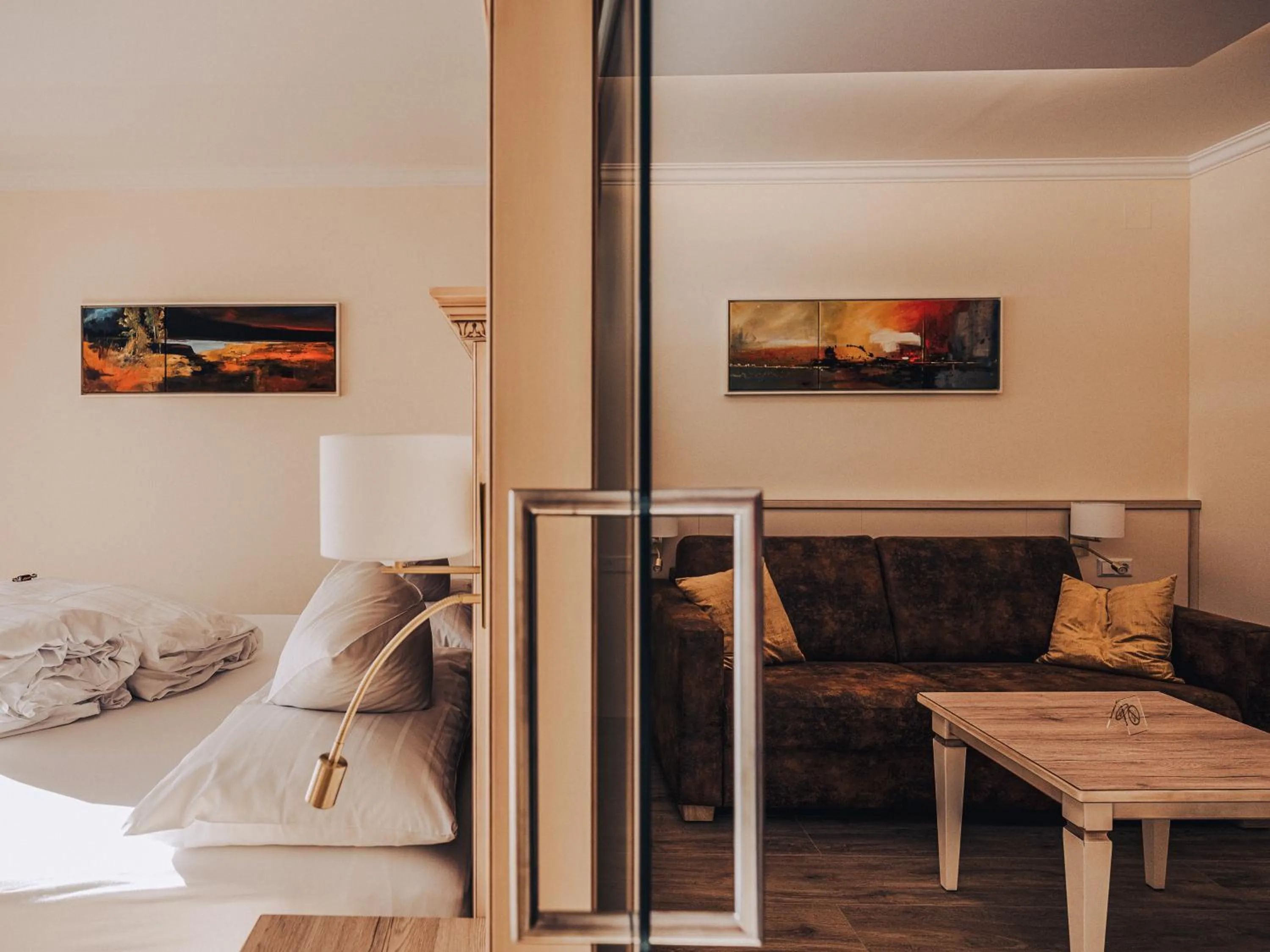 Bed in Schlosshotel Seewirt