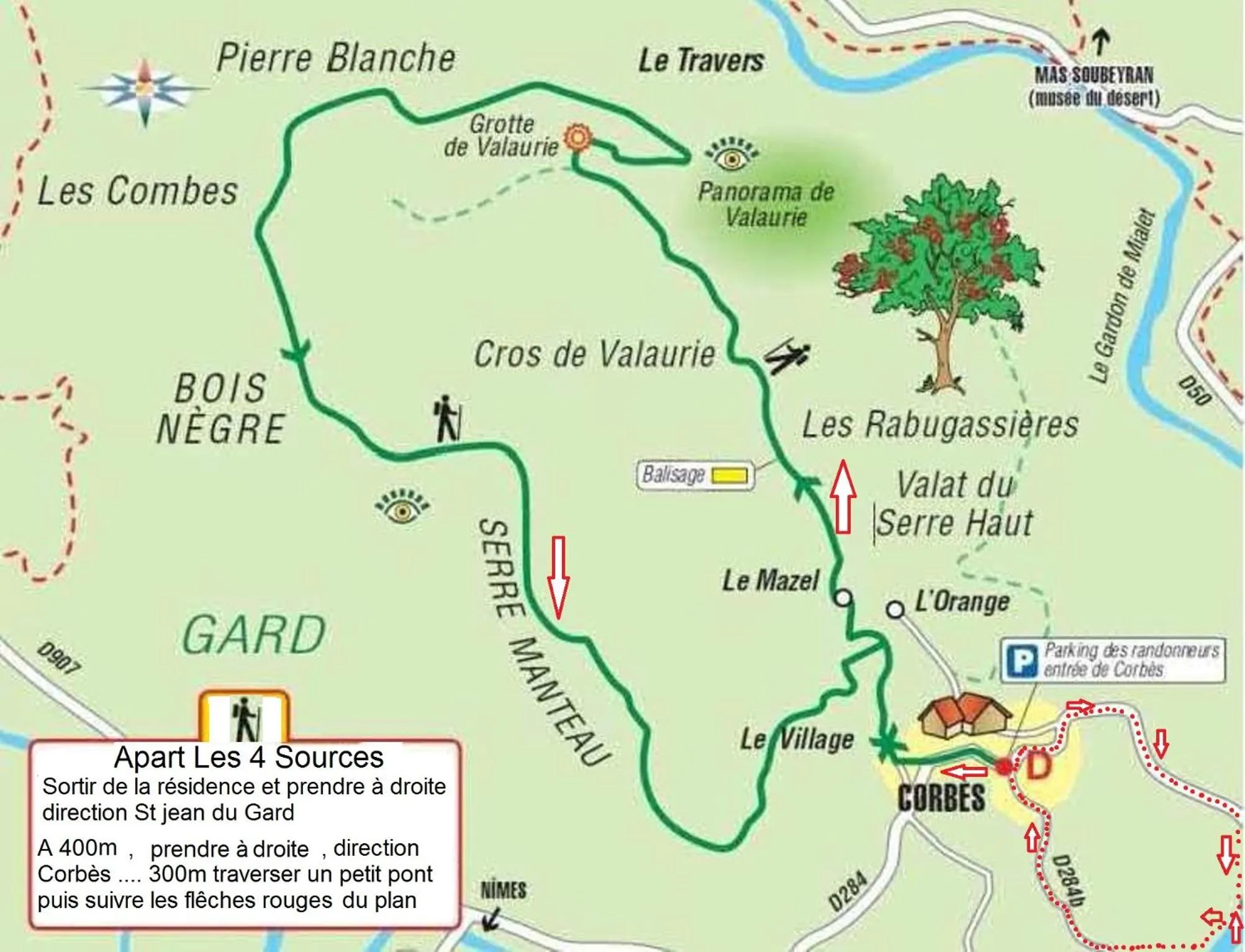 Hiking in Apart'Hôtel Les 4 Sources