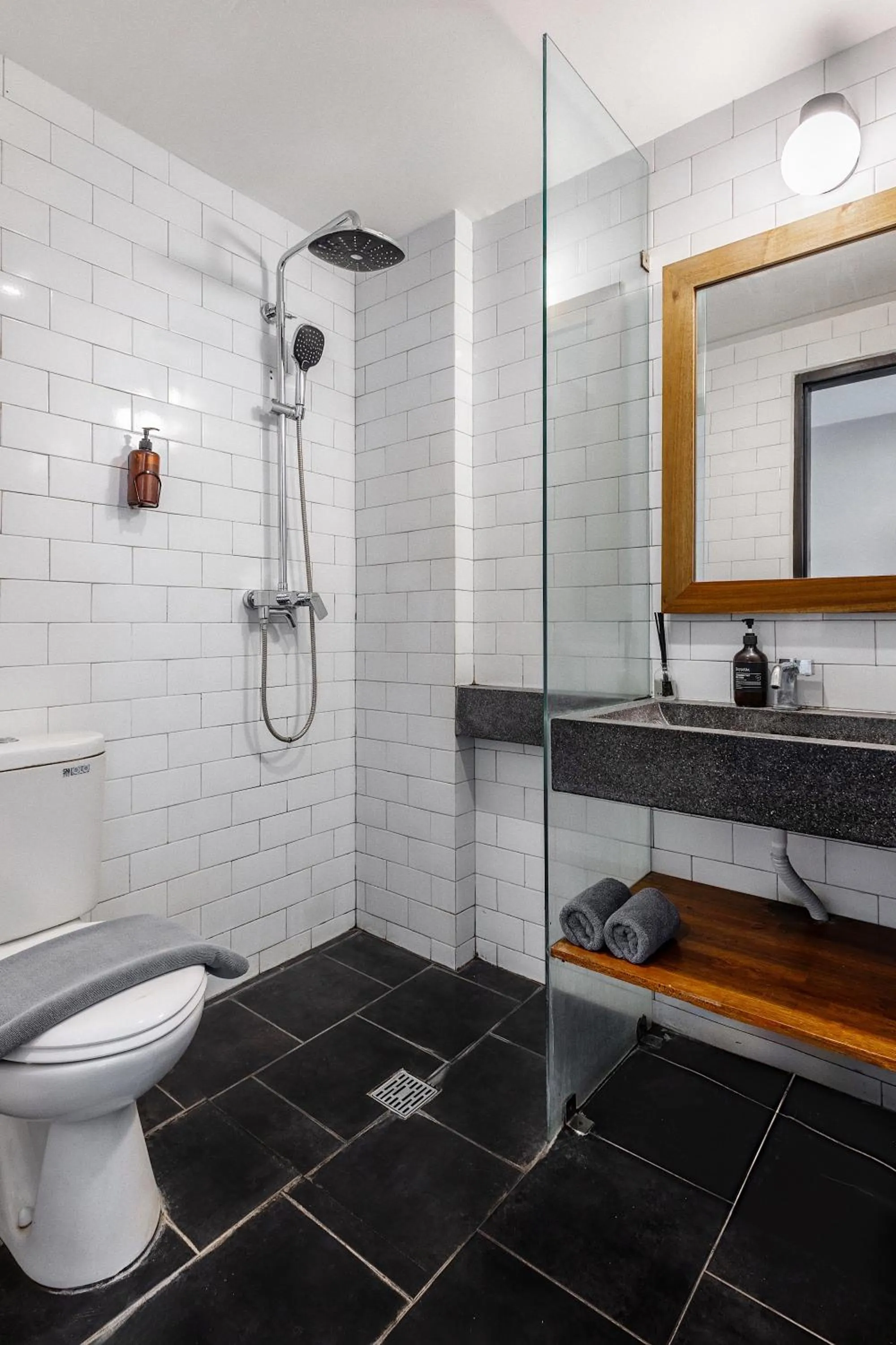 Shower in Surf Motel