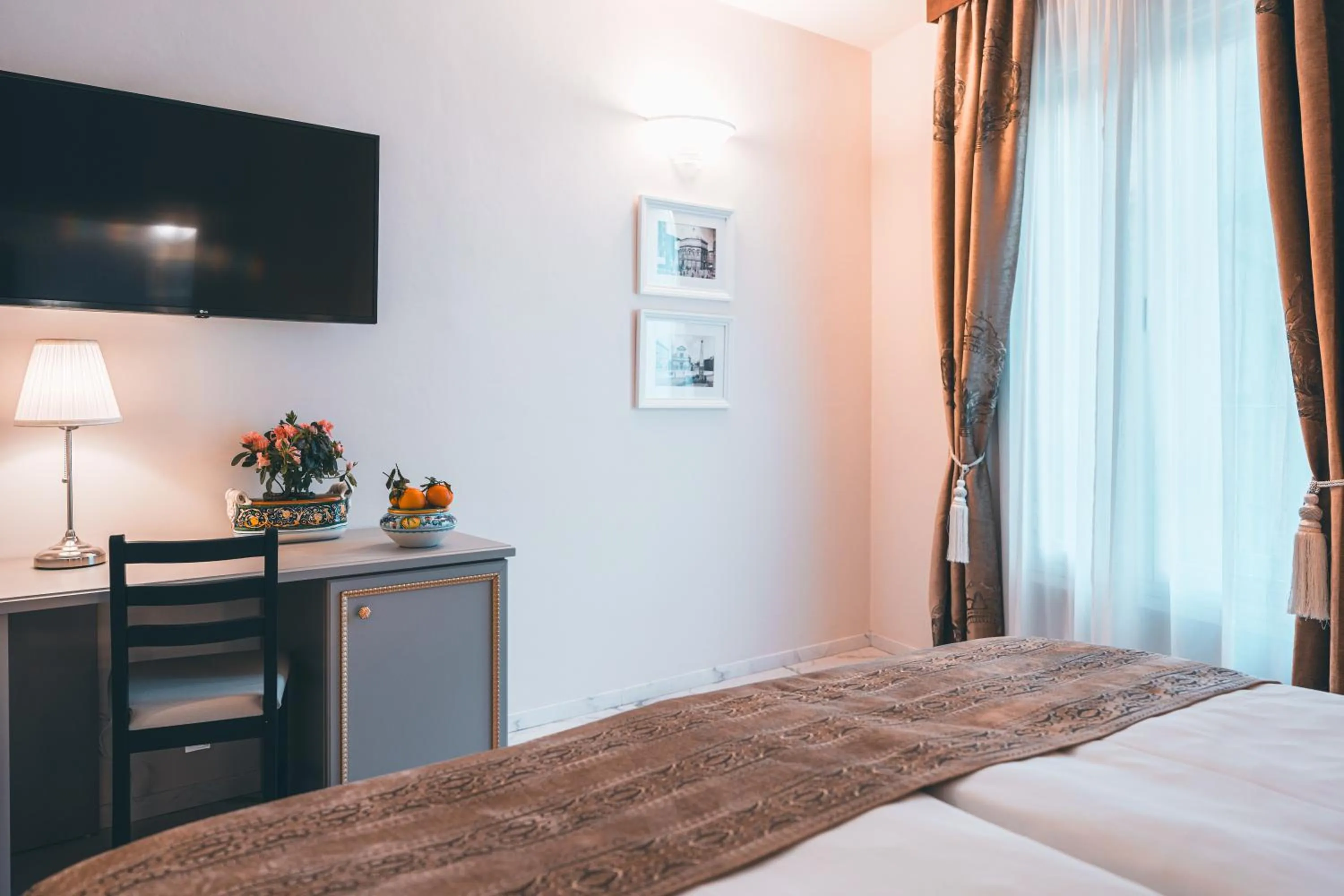 Bed in Hotel Palazzo Benci